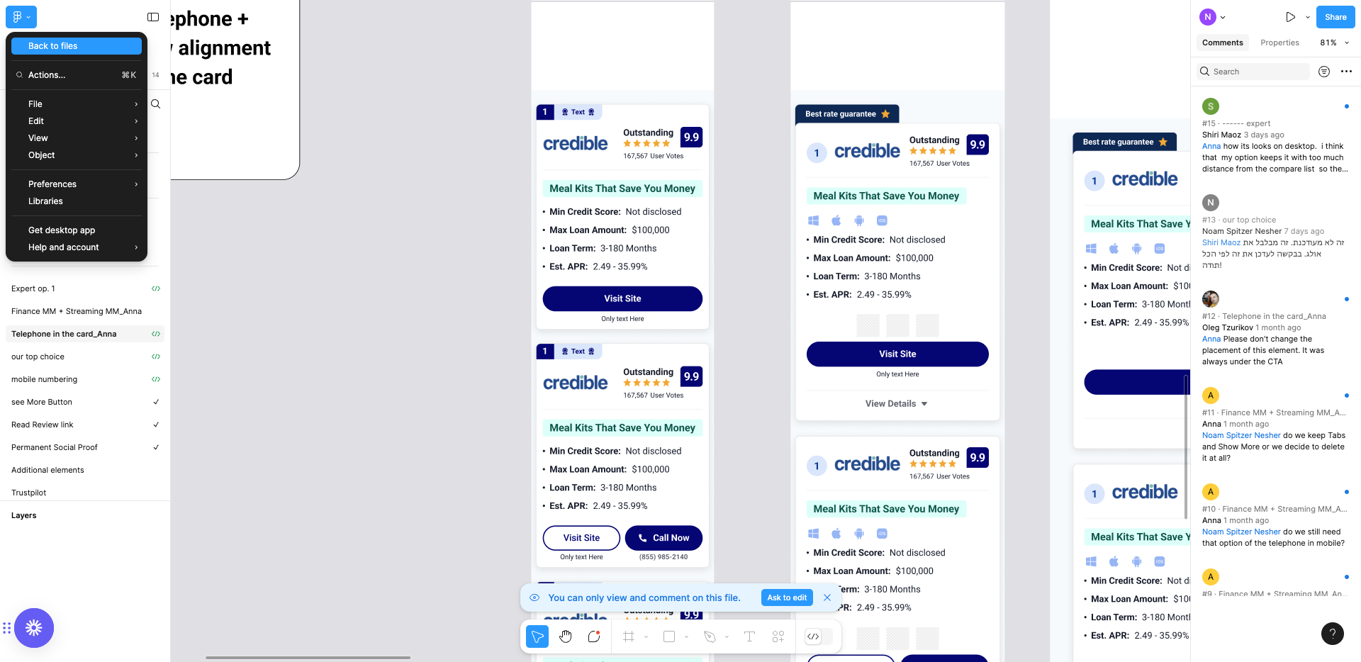Step #169: Click on "Back to files"