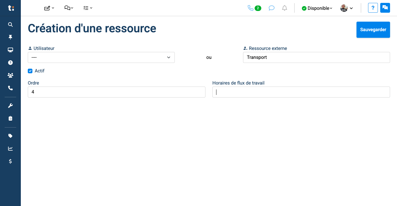 Step #7: Sélectionner l'horaire dans laquelle vous voulez ajouter la ressource dans le menu déroulant sous Horaires de flux de travail