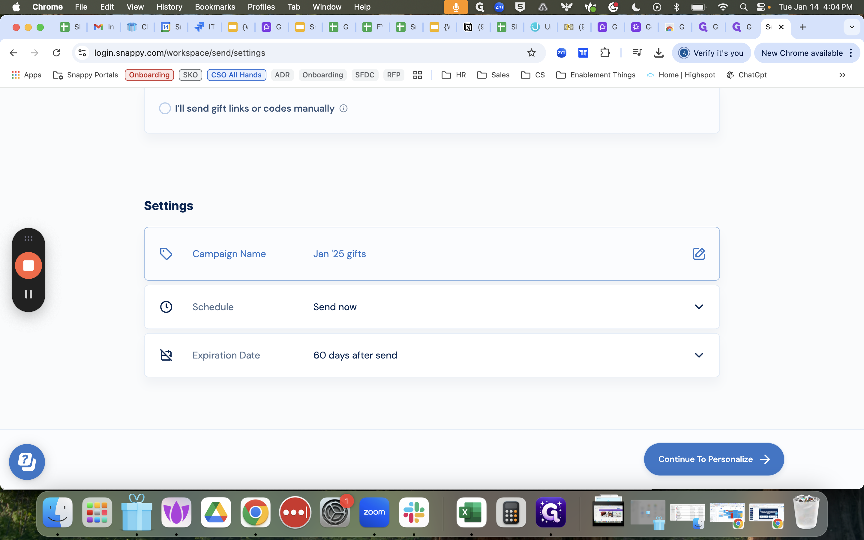 Step #6: Click on "☑"