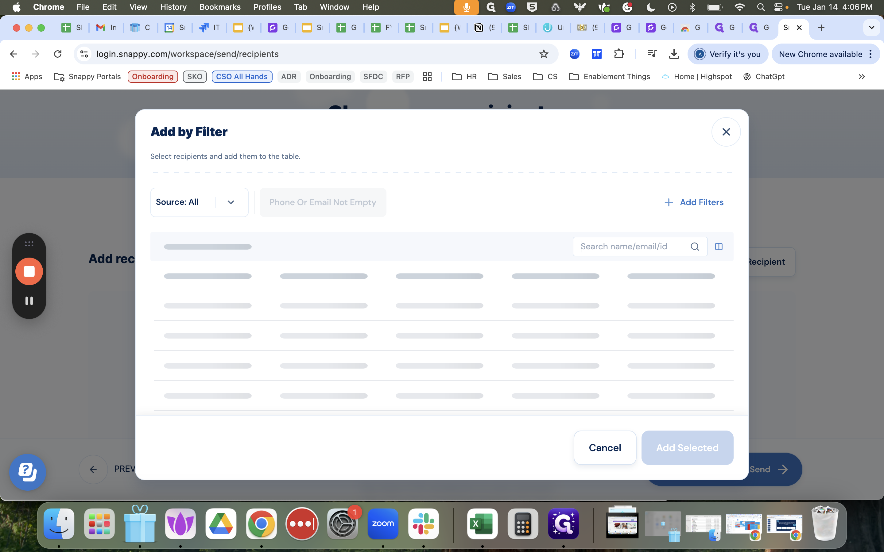 Step #17: Click on "Search name / email /"