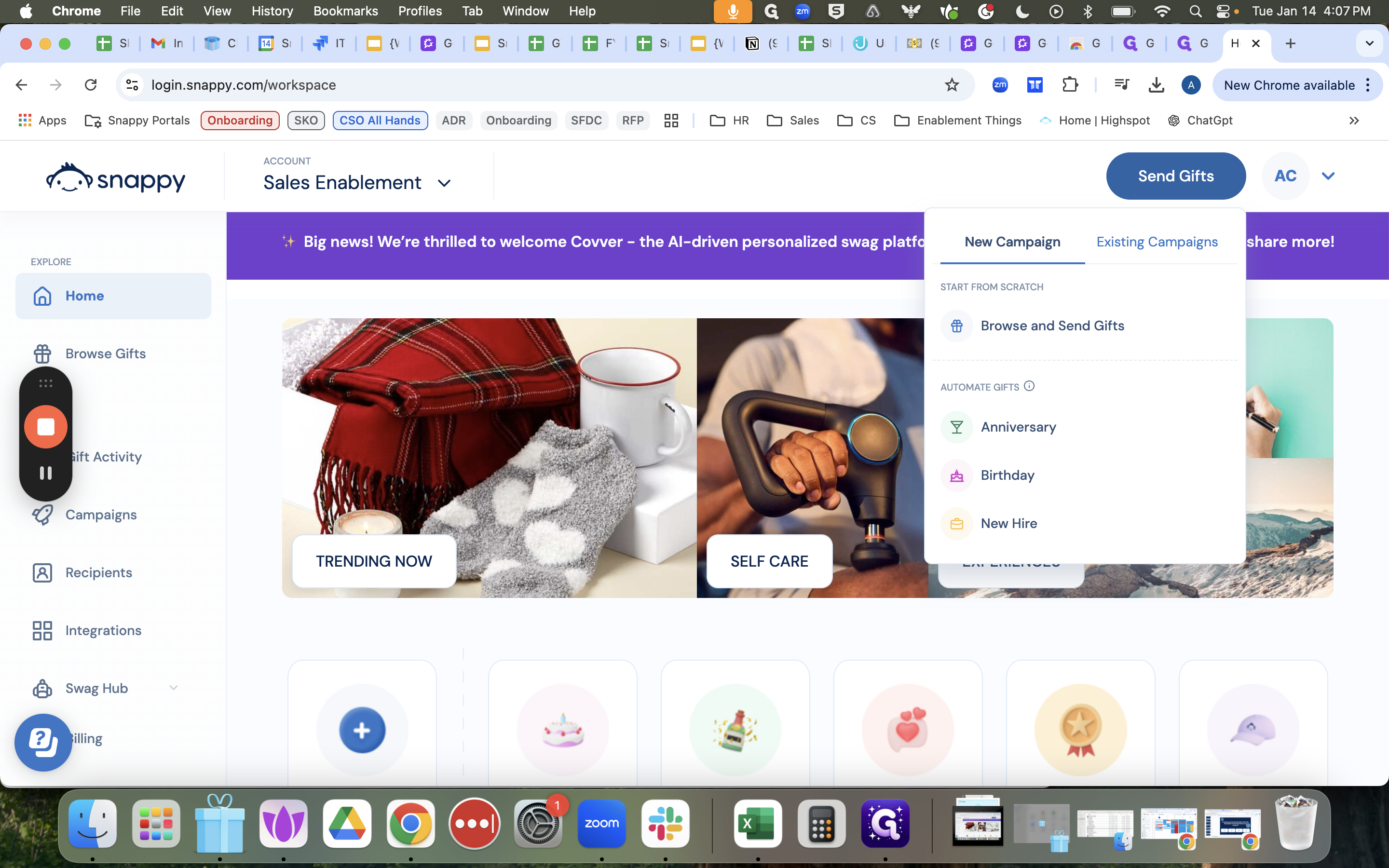 Step #19: Click on "Existing Campaigns"