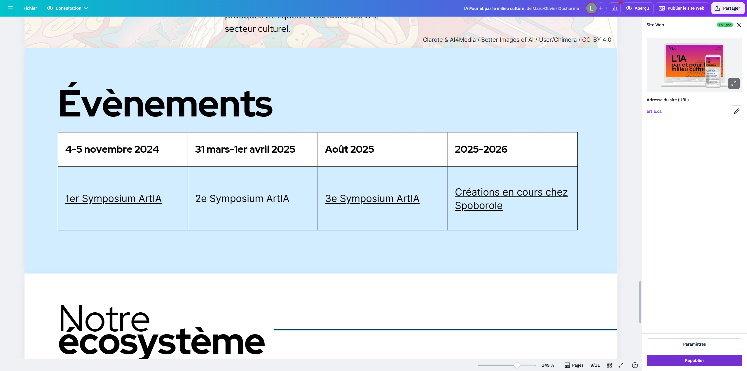 Step #18: Cliquez sur "Republier"