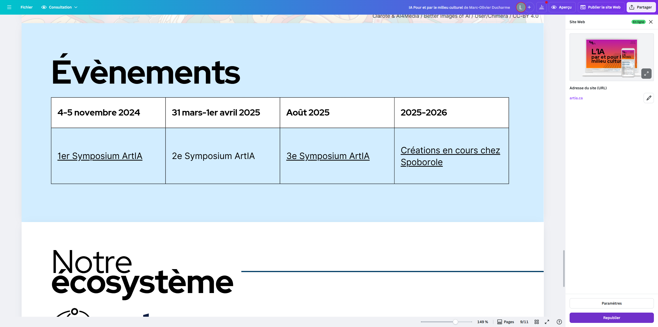 Step #28: Cliquez sur "Republier"