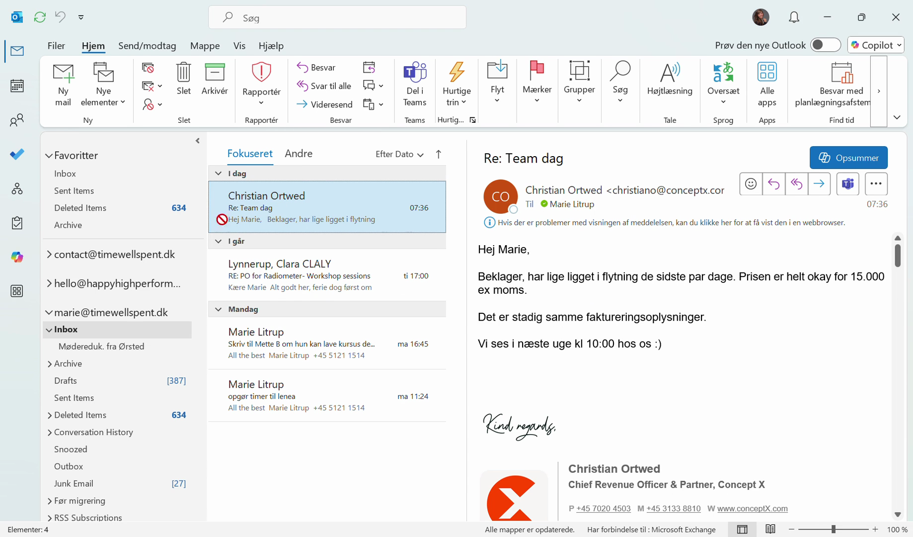 Step #1: Drag the email and drop it onto the Tasks icon on the left sidebar to create a new task.