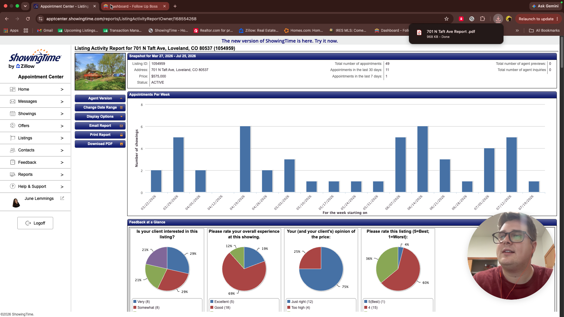 Step #6: Switch to your Follow Up Boss dashboard tab.
