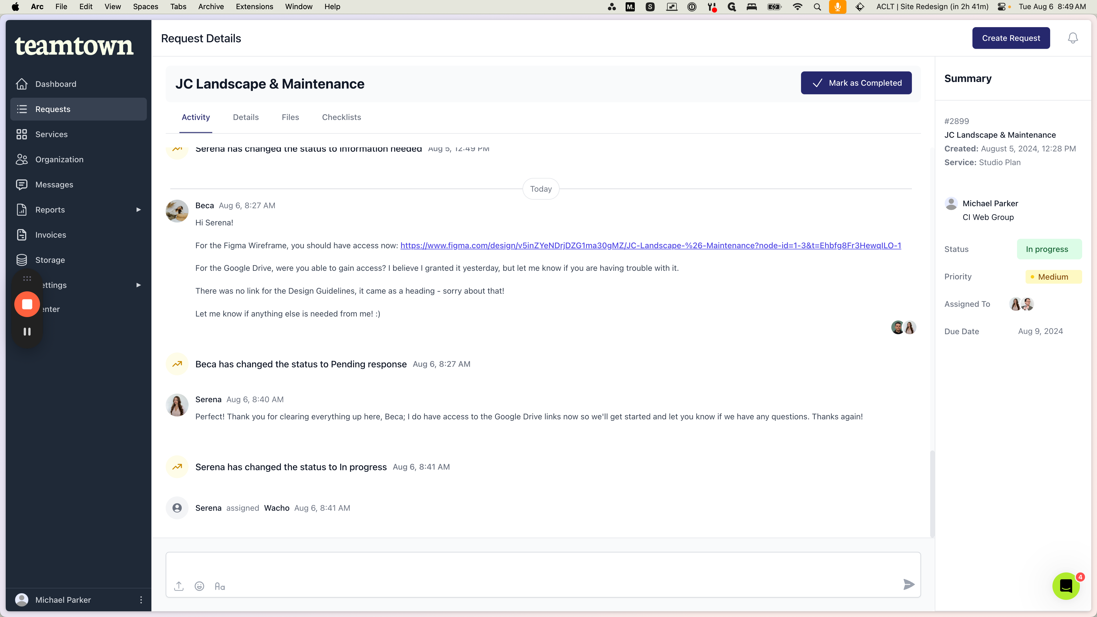 Step #9: Click on "Requests"