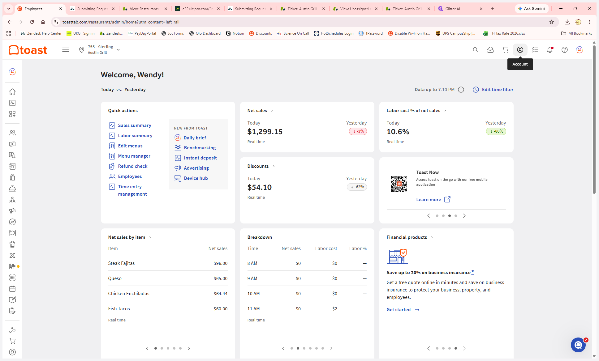 Step #1: Click the User Account icon in the top right corner of the header.