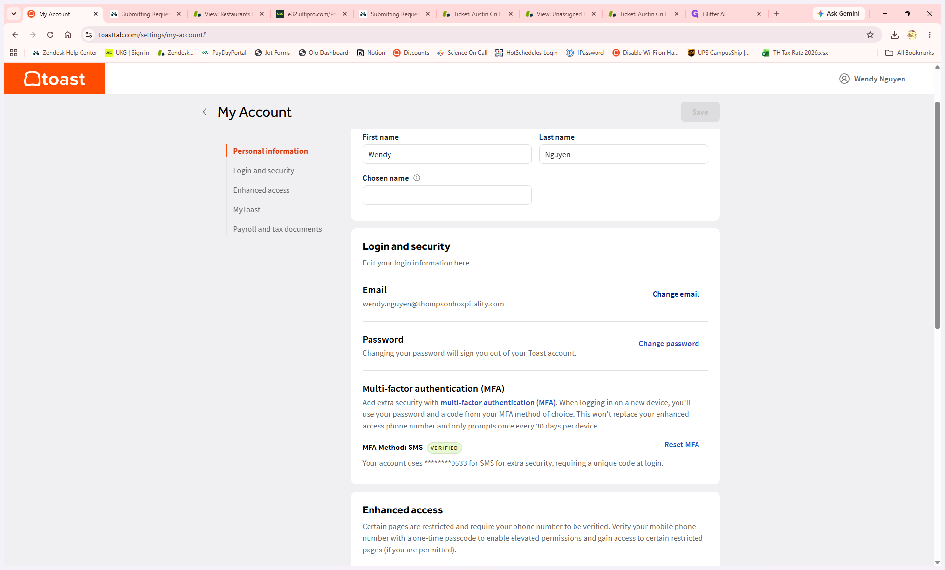 Step #3: Click Change email on your My Account settings page.