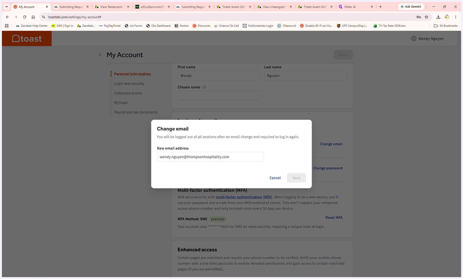 Step #5: Click Save to confirm and save your new email address. Once saved, you're done!