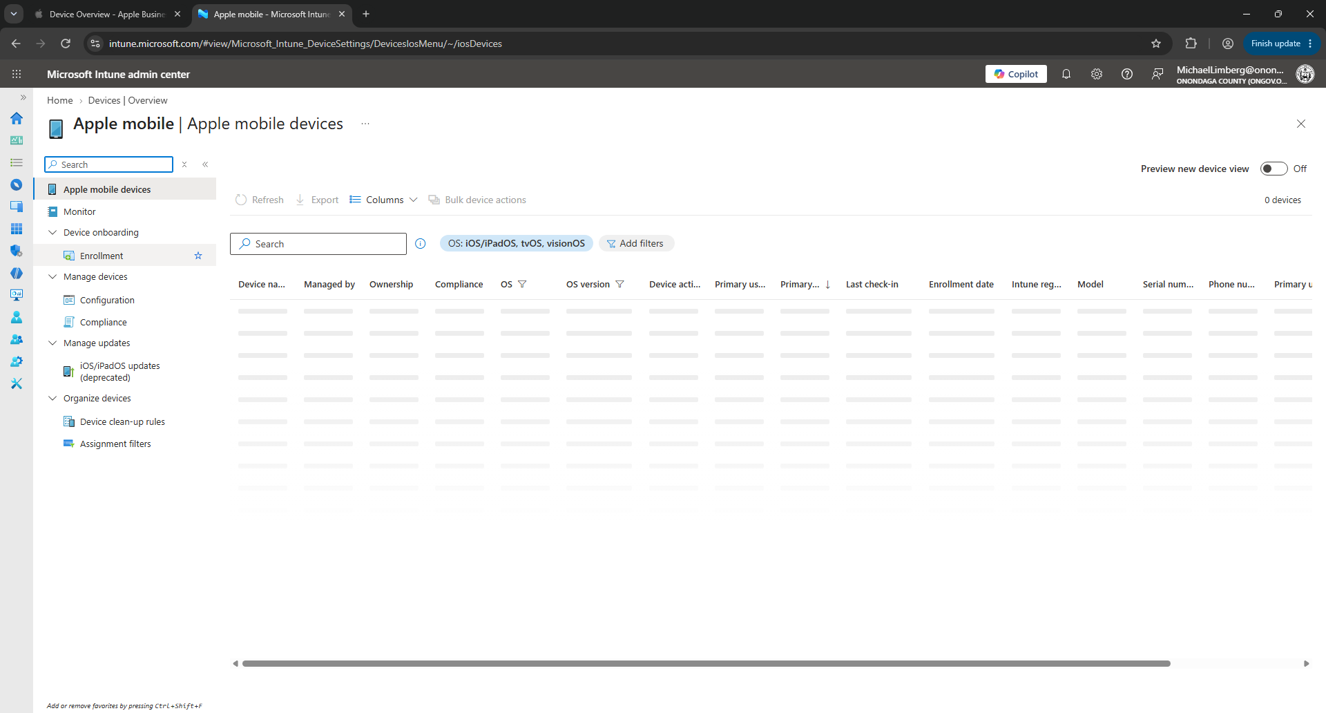 Step #12: Click on Enrollment in the sidebar.