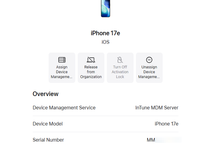Step #3: Copy the Serial Number listed for the device, this will be useful in a later step.