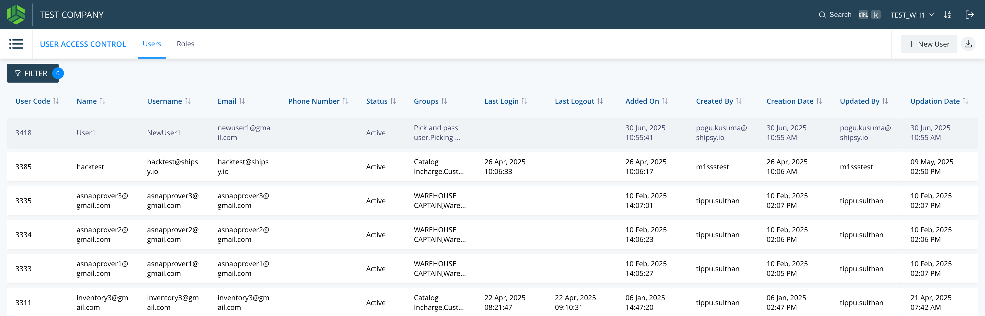 Step #3: Select the User for whom we want to update the password. Either from the list or using Filter. 