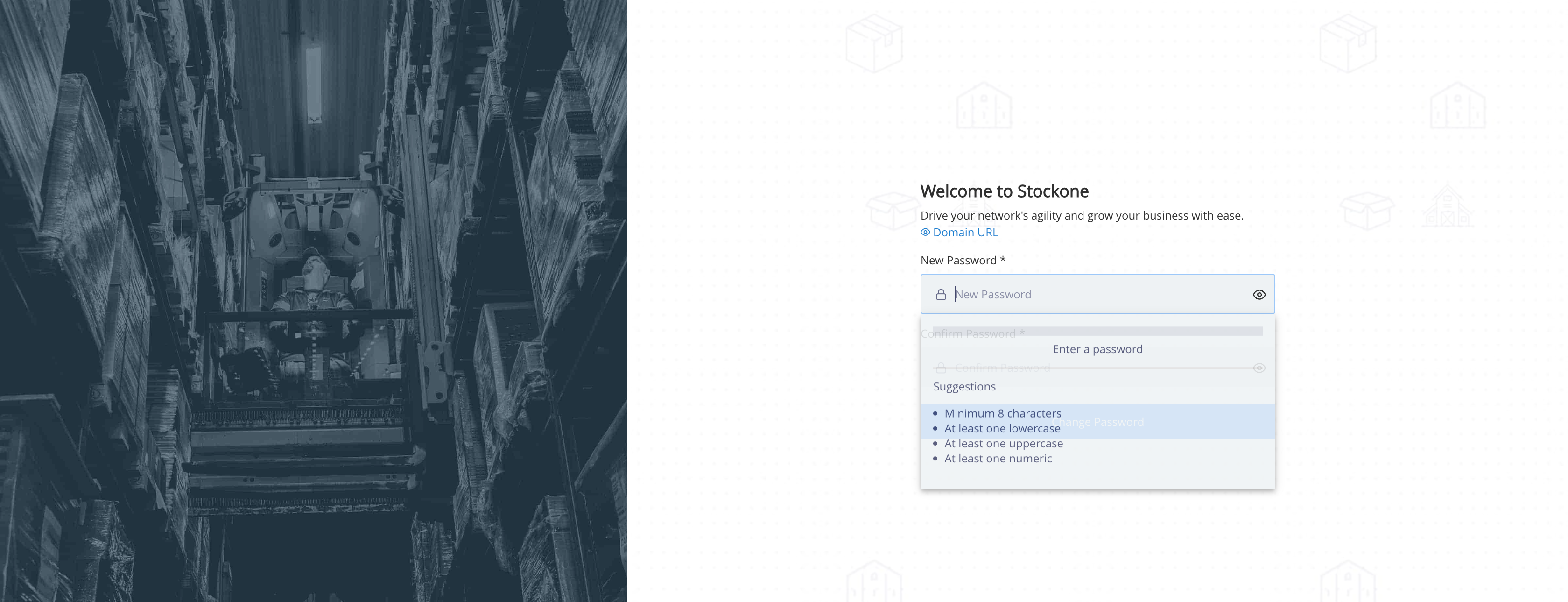 Step #6: Enter the New password with the listed Suggestions.