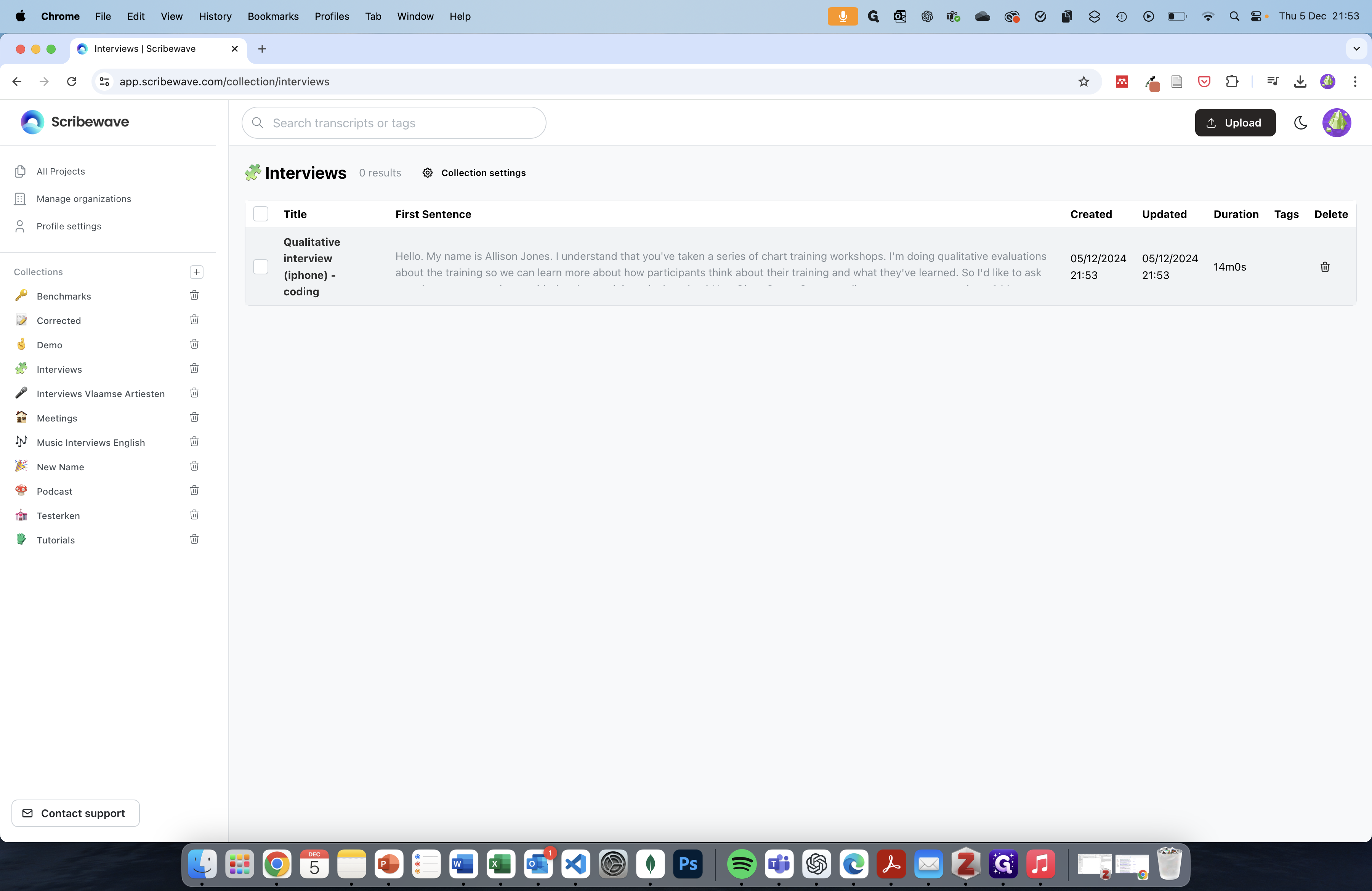 Step #7: Click on your project