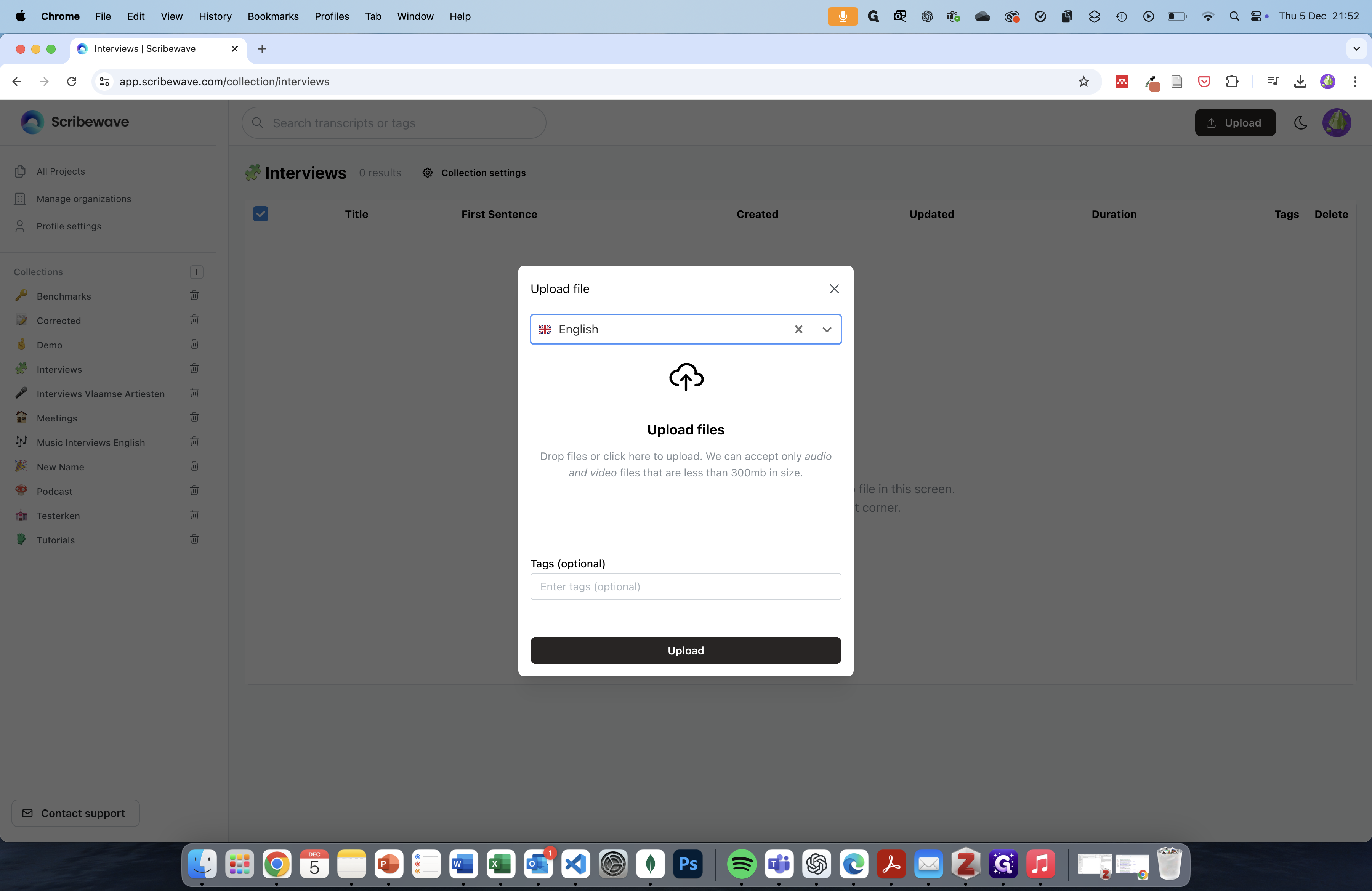 Step #3: Click on "Upload files"