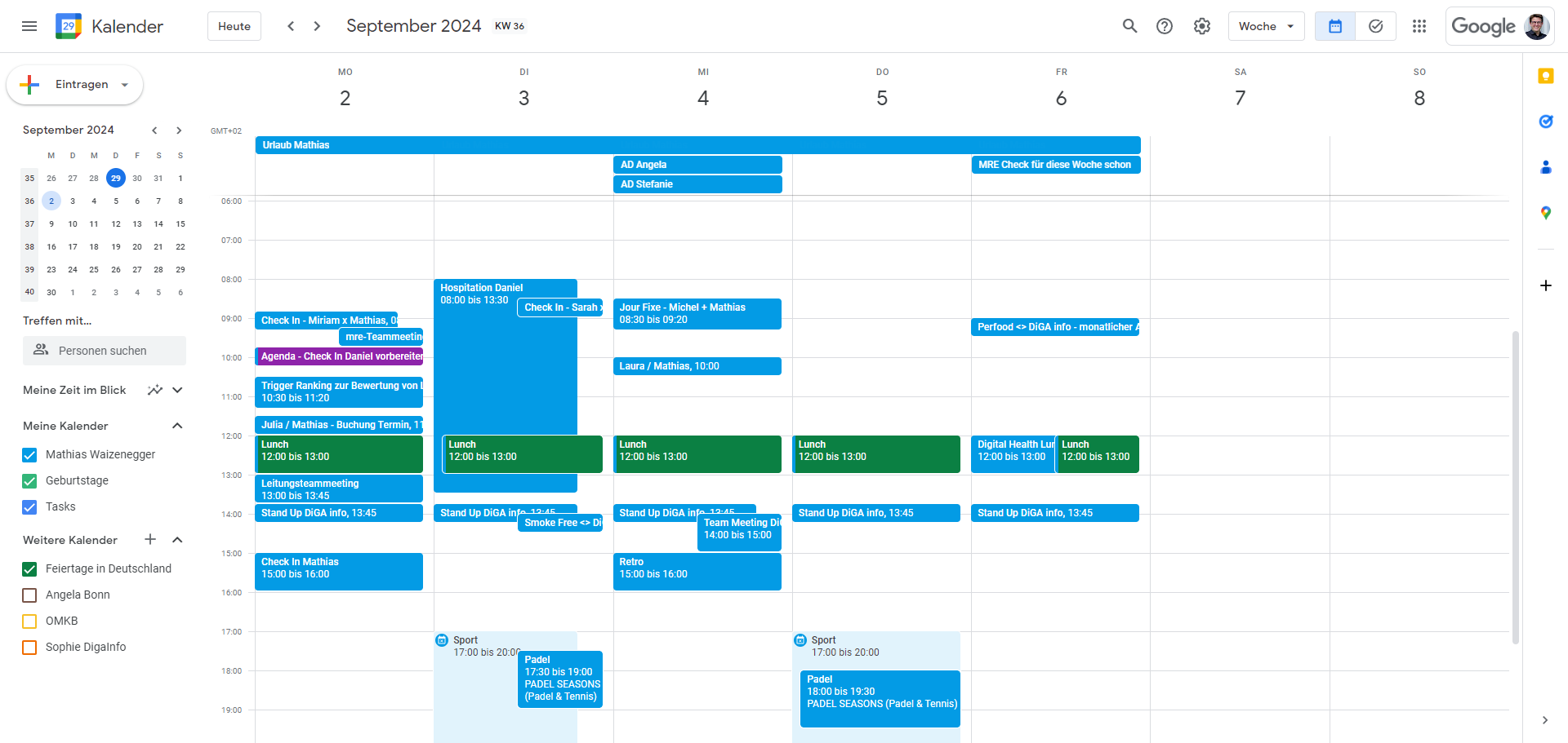 Step #7: Klickt im Kalender beim ersten Tag eures Urlaubs oben auf den Kalendertag