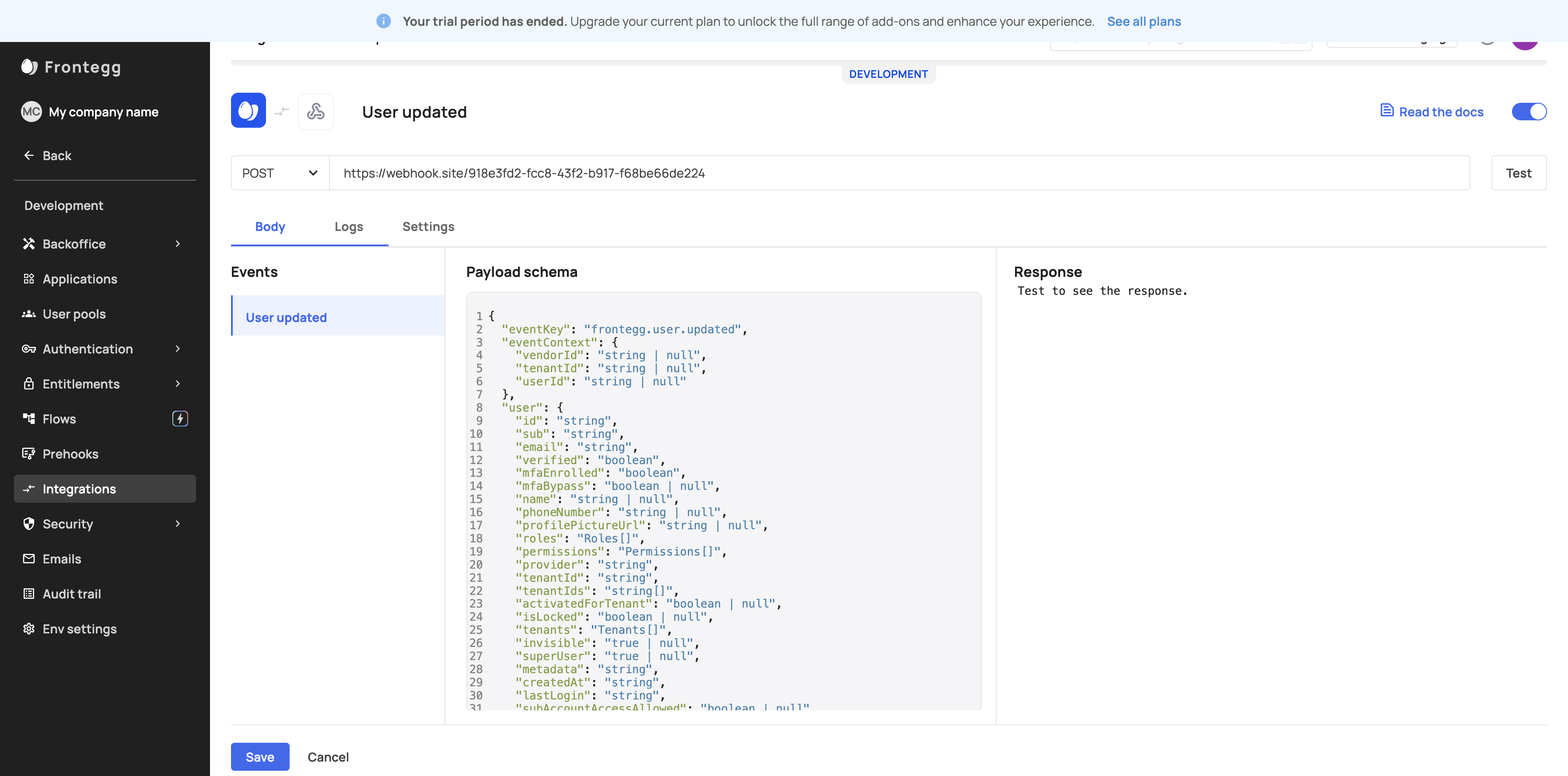 Step #40: Click on "Logs"