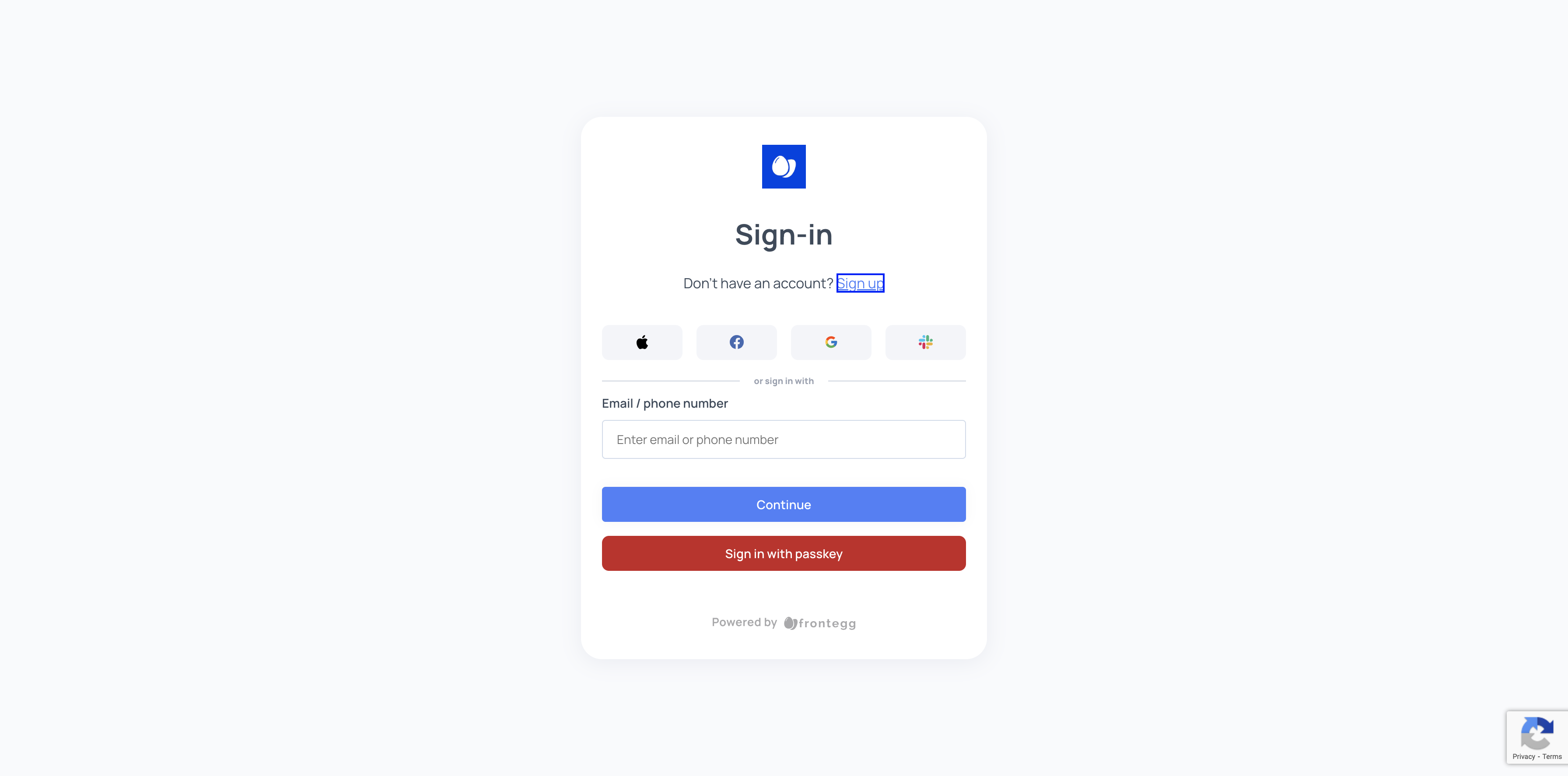 Step #53: Click on "Don't have an account ? Sign up"