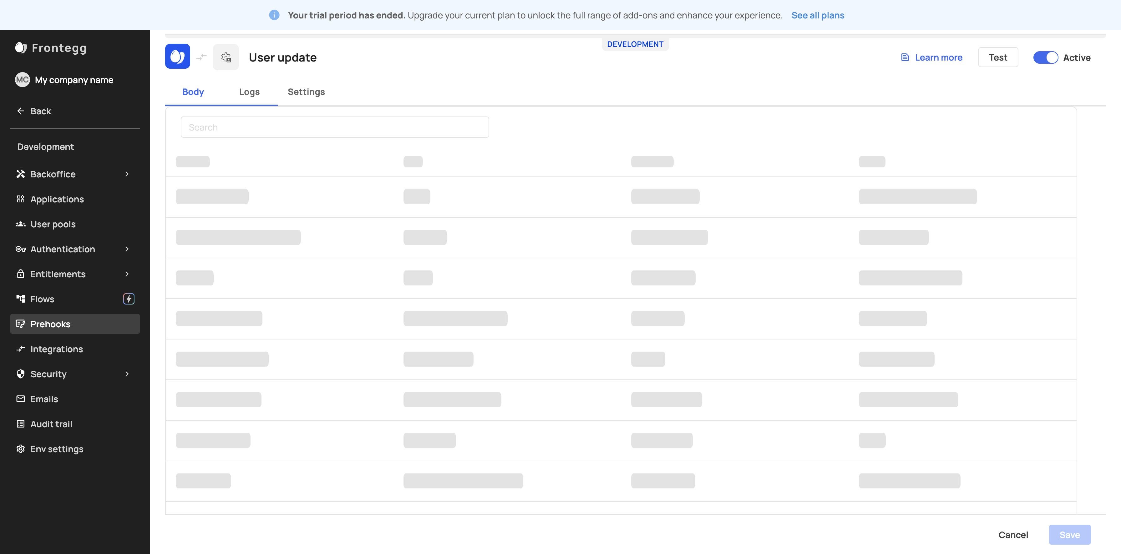 Step #37: Click on "Logs"