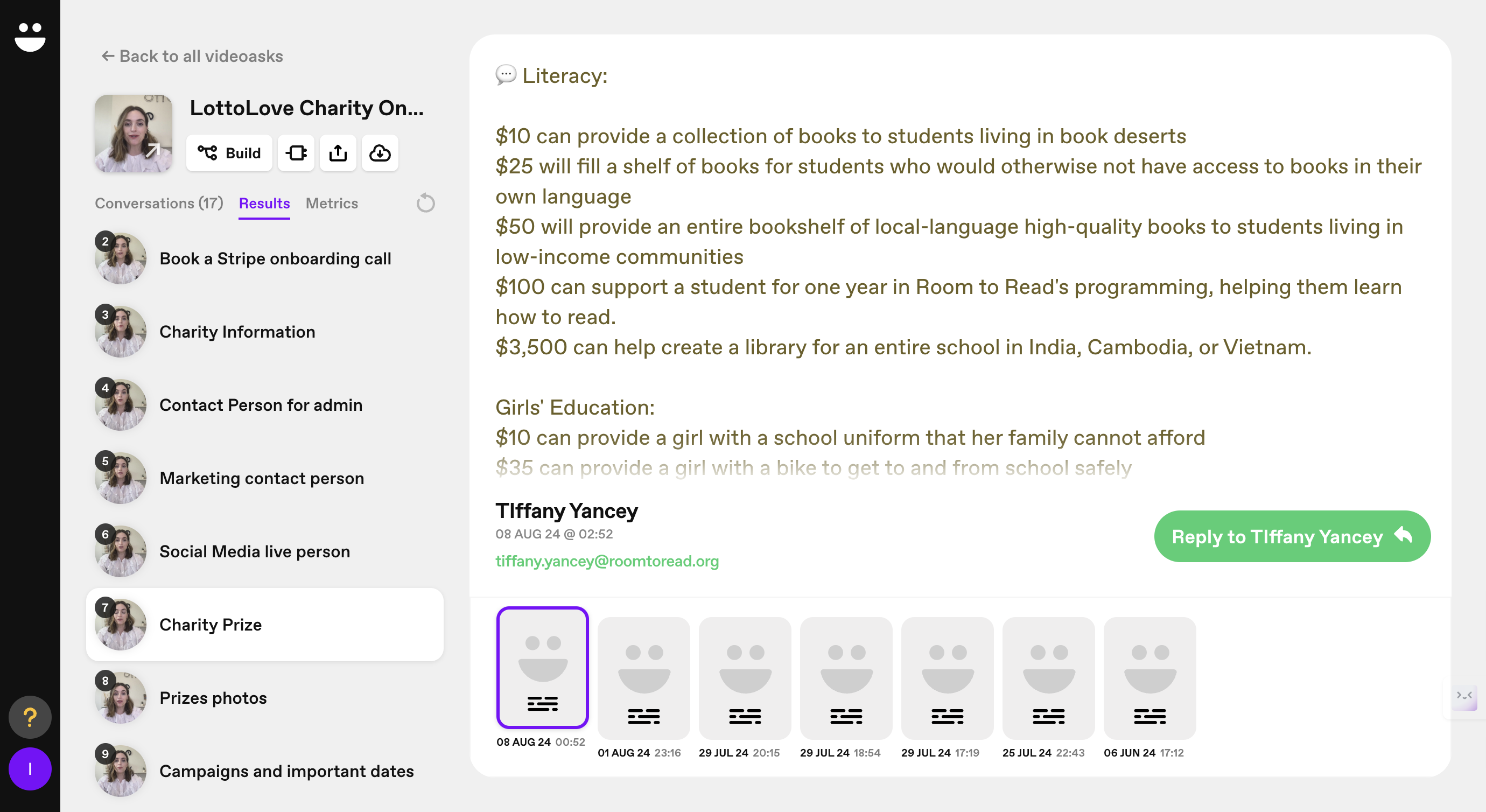 Step #8: Click on "Literacy :"