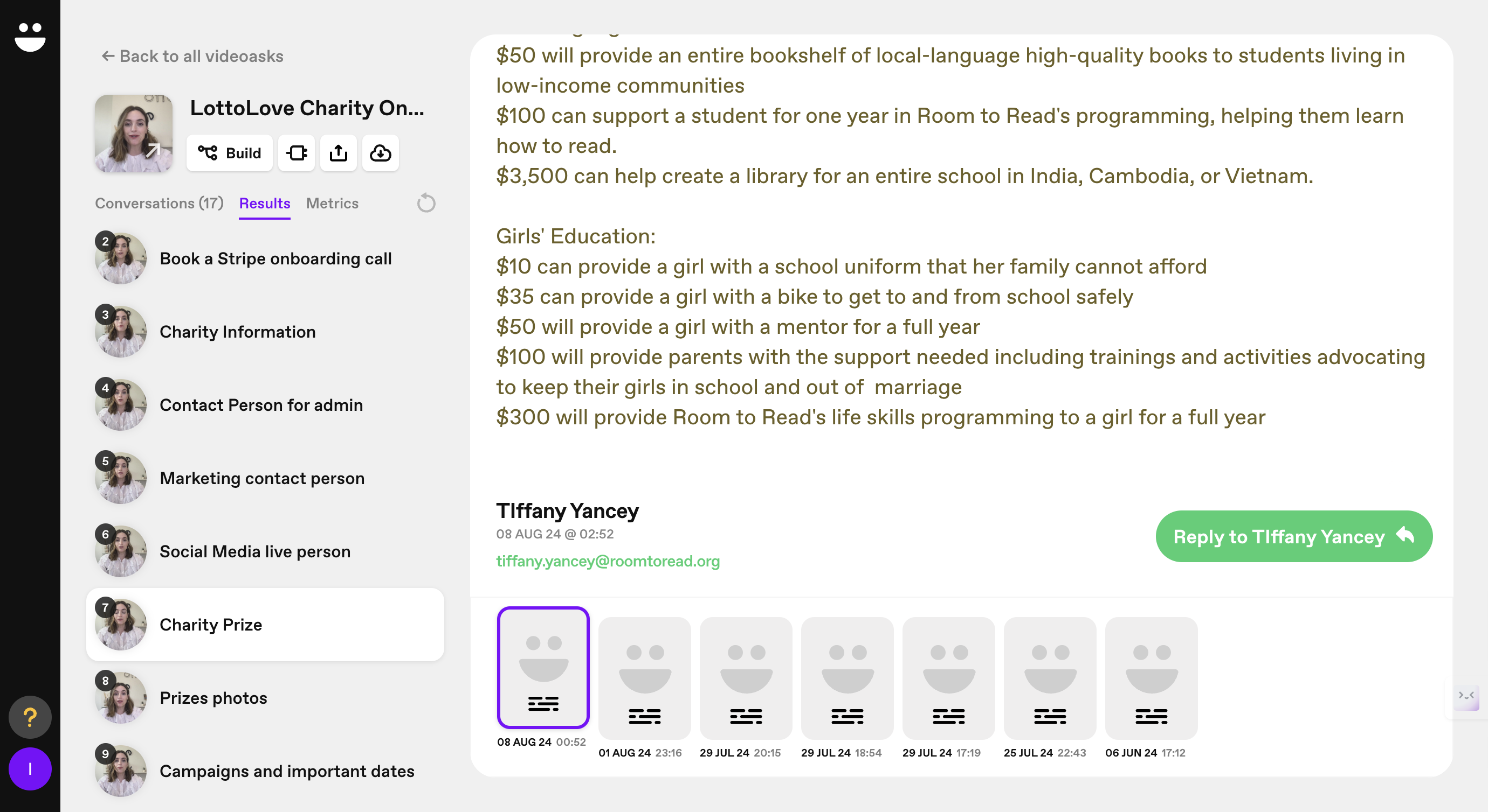 Step #6: Click on "Tiffany Yancey"