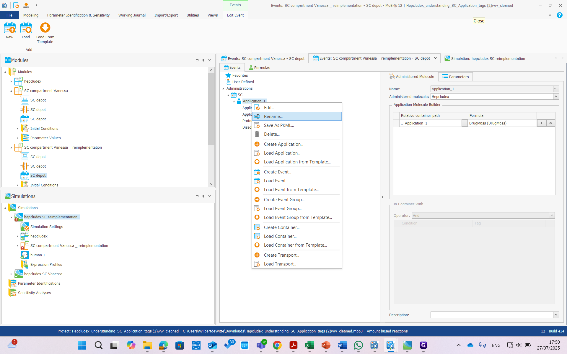Step #34: Click on "Rename"