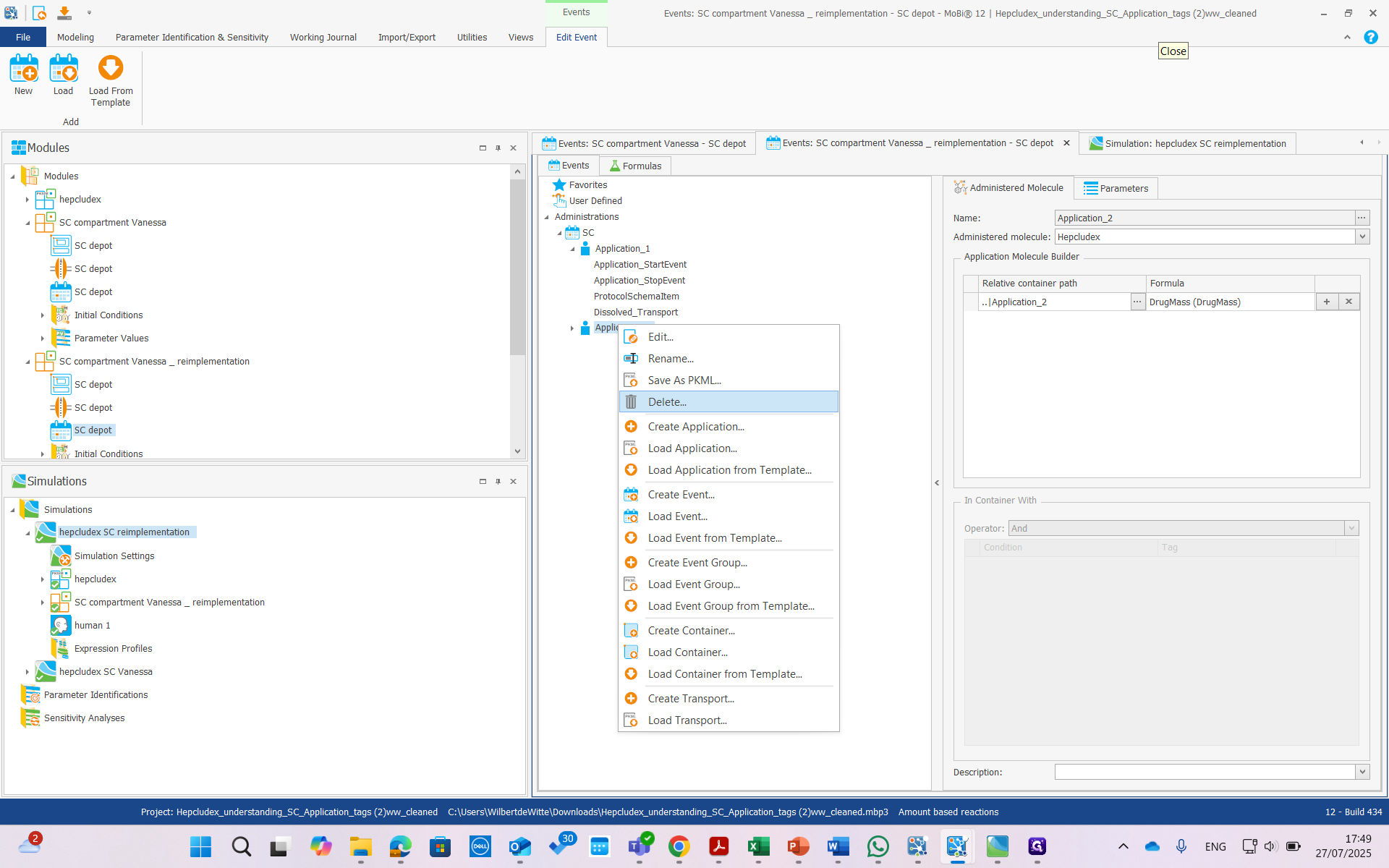 Step #31: Click on "Delete"