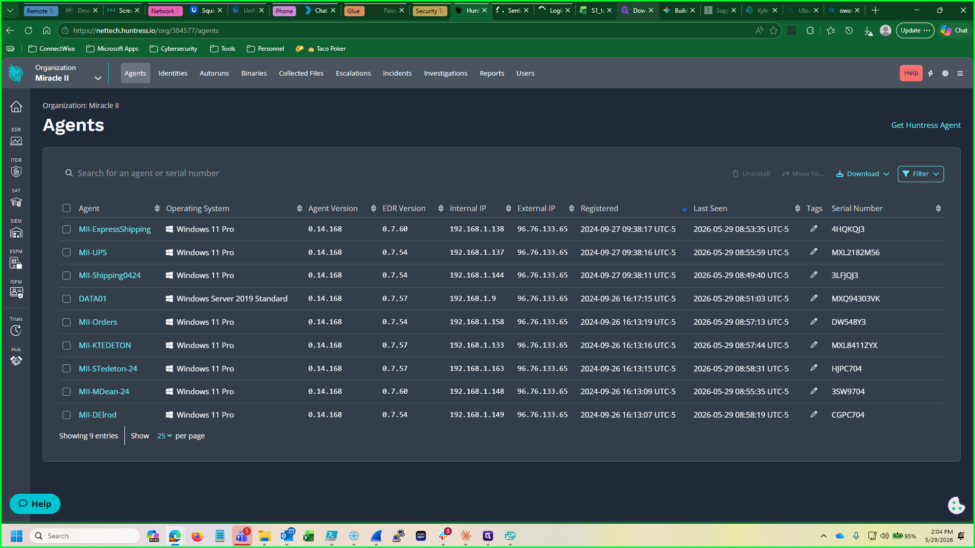 Step #5: Review system statuses or agent health in your respective administrative consoles.
