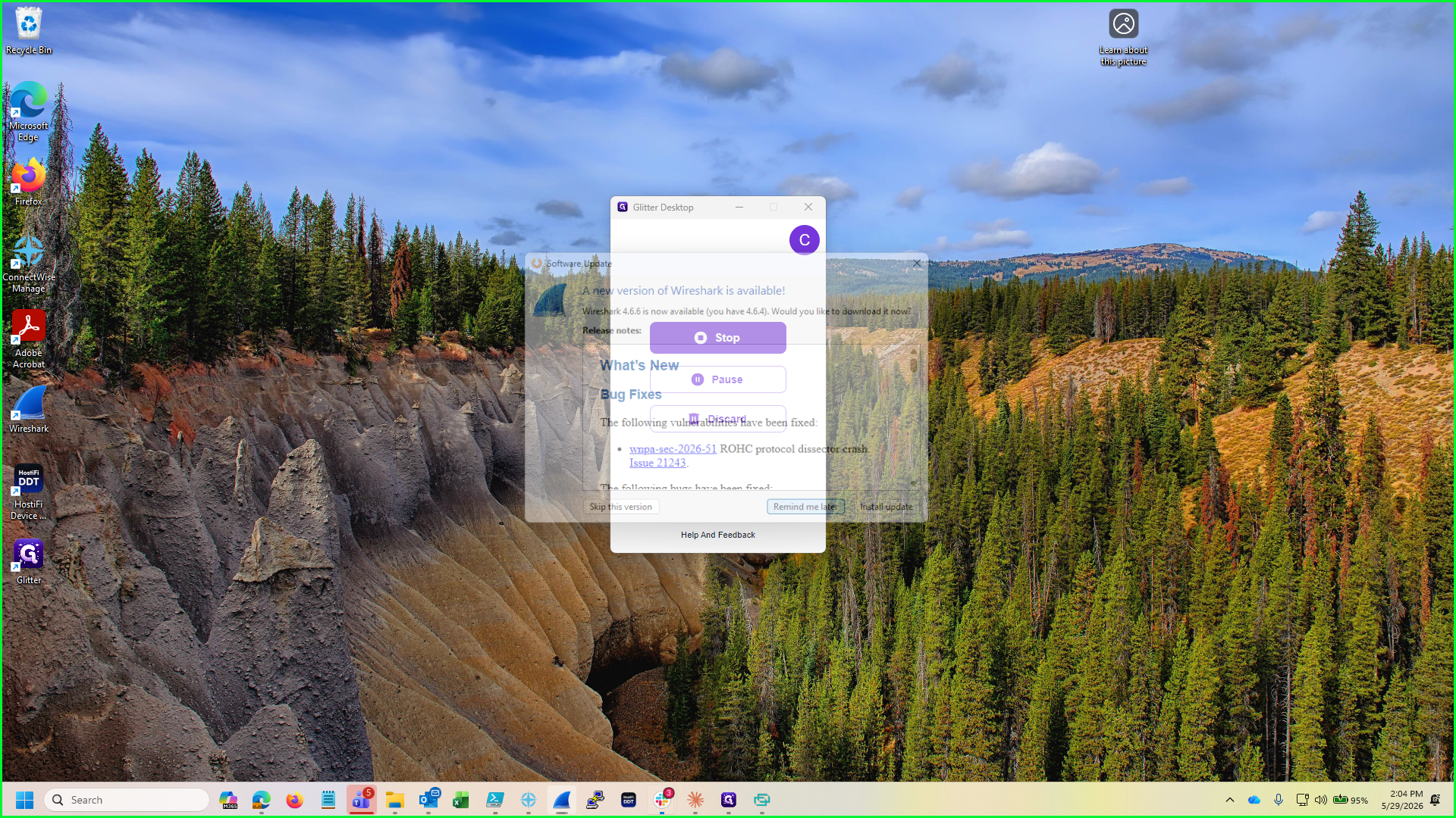 Step #6: If an unrelated system update or pop-up interrupts your process, click Remind me later to dismiss it without affecting the guide.