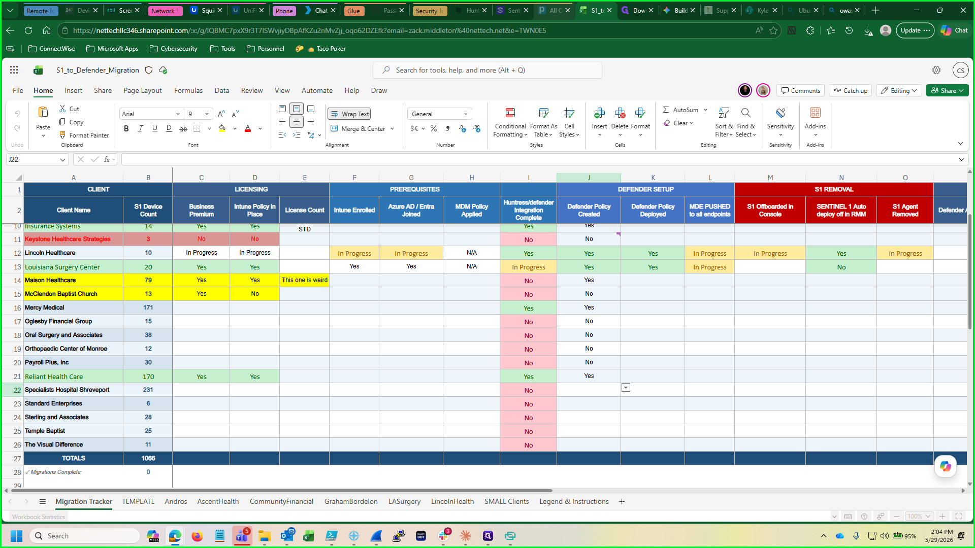 Step #3: Update your tracking spreadsheets or project management documents as usual.