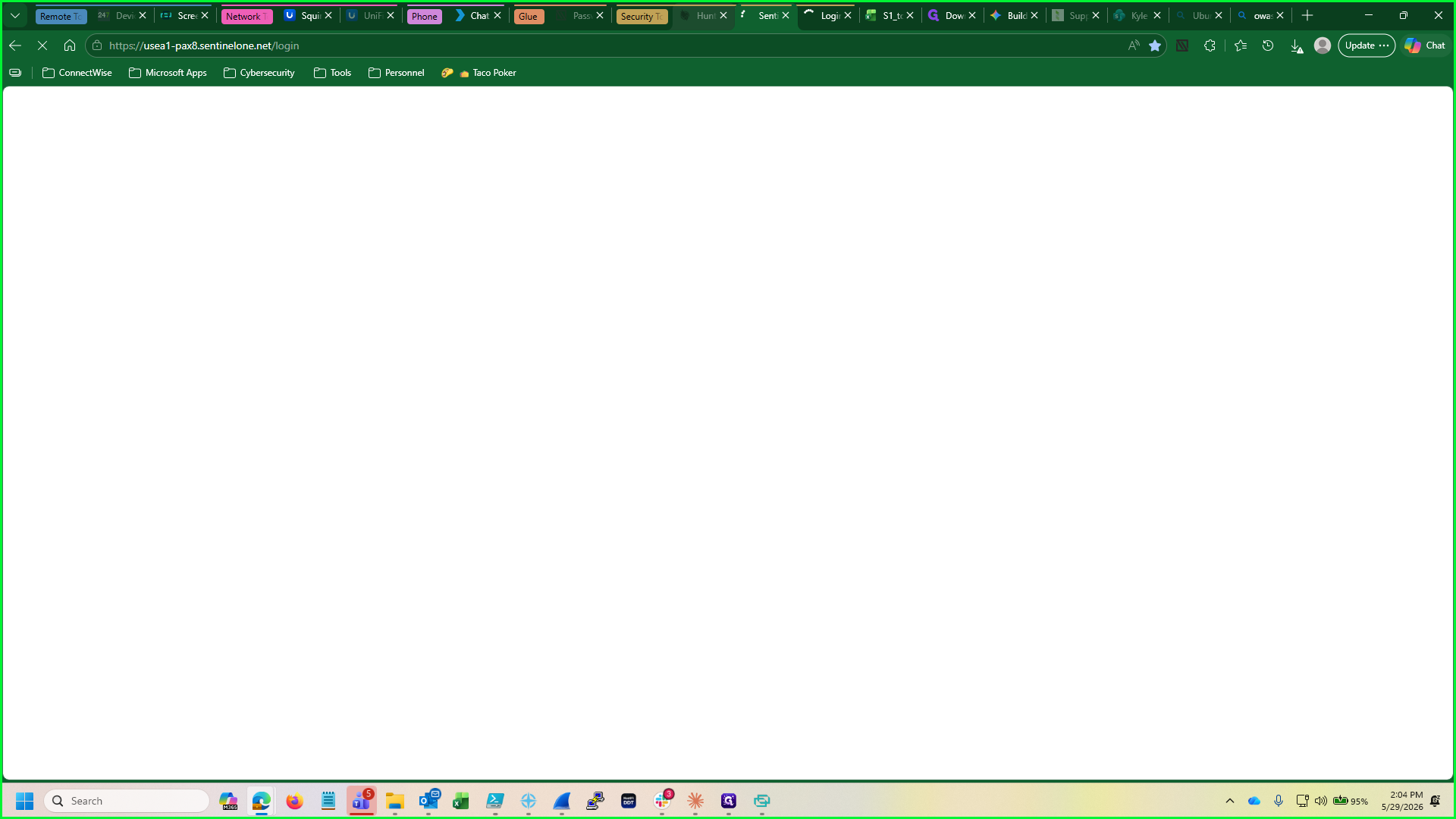 Step #4: Access any necessary web portals, such as security dashboards, to continue your demonstration.