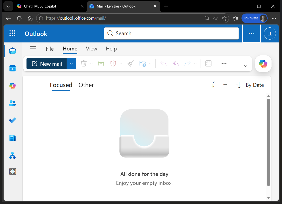 Step #12: Click on "New mail" and your signature will be there!