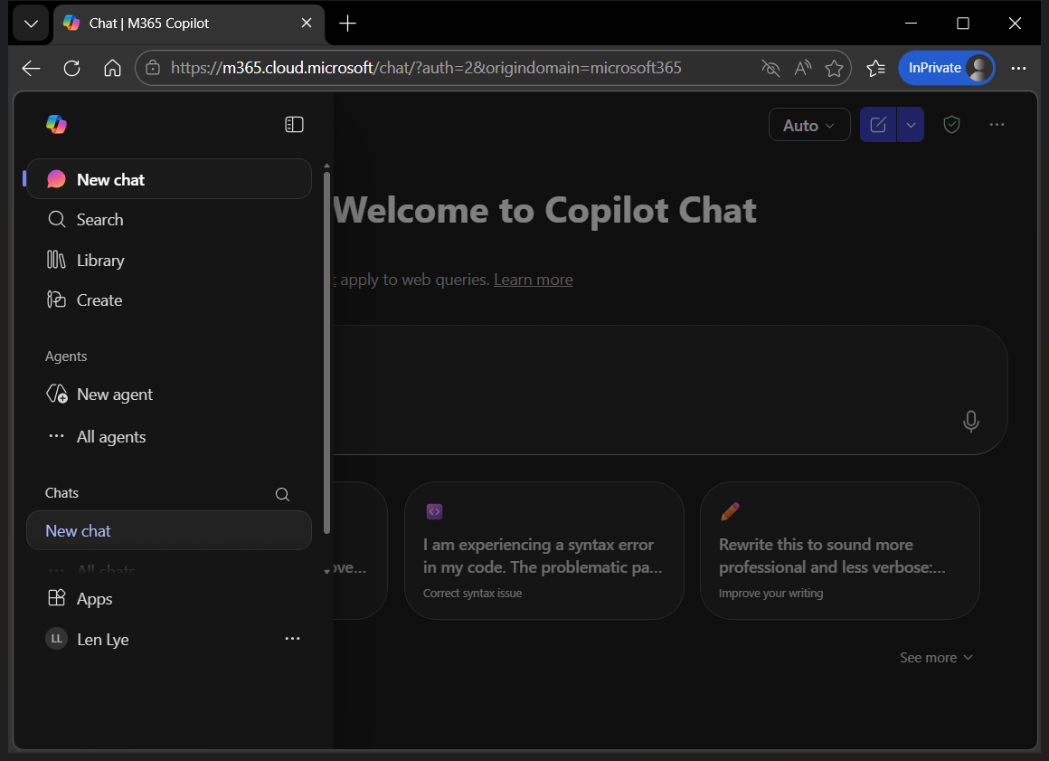 Step #3: Click on "Apps" and then select Outlook