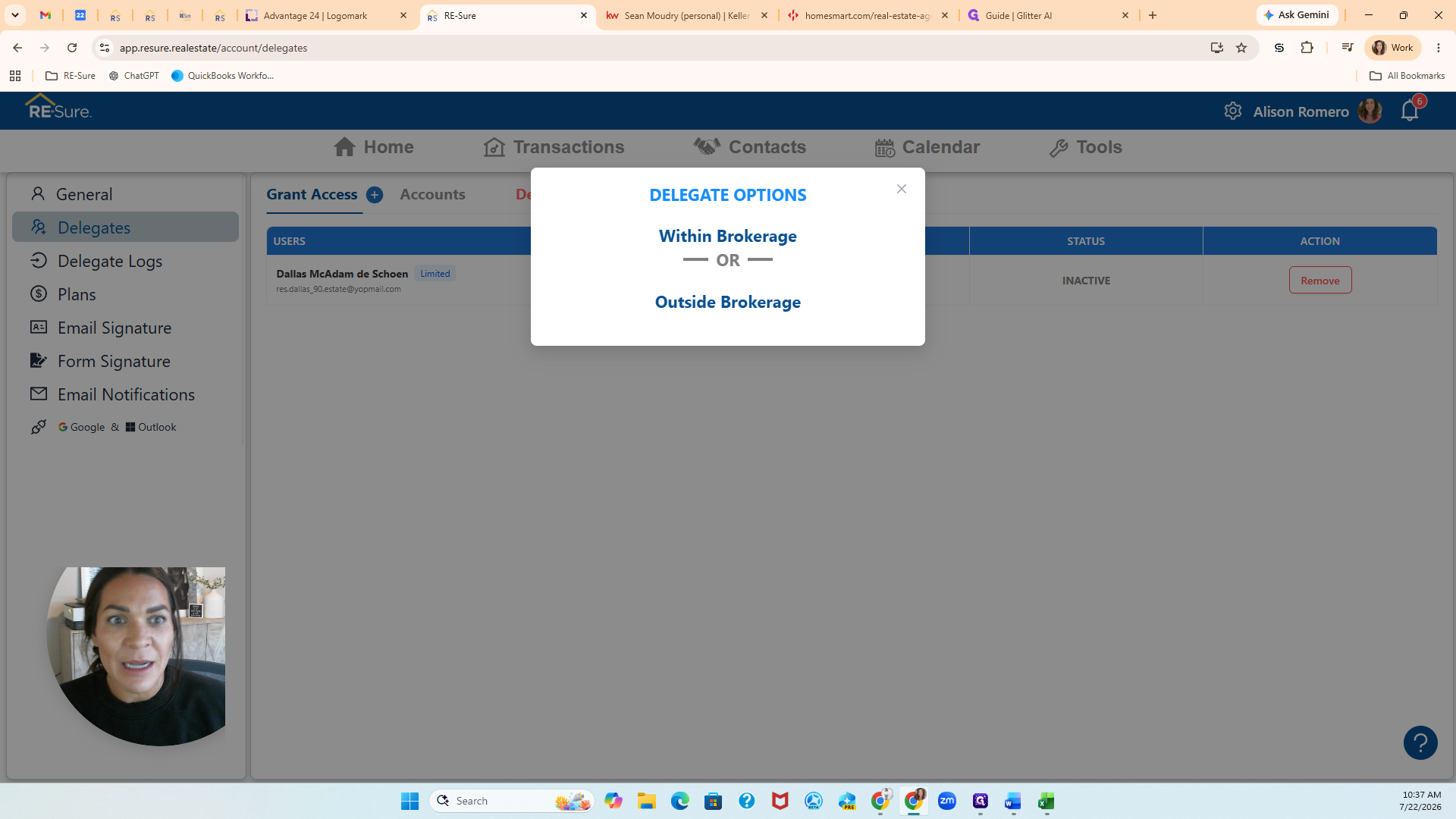 Step #10: Select Within Brokerage.