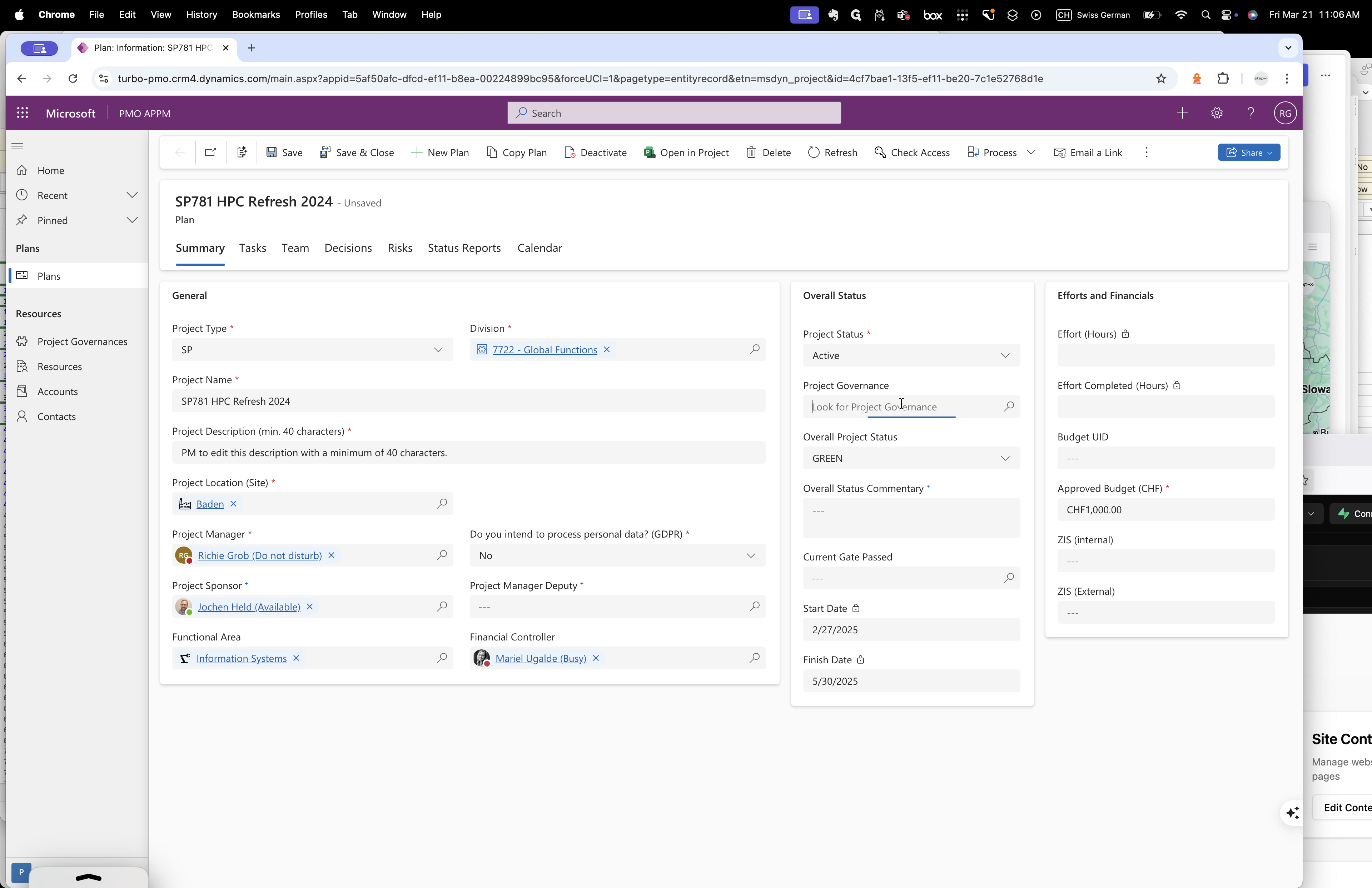 Step #11: Click on "Governance"
