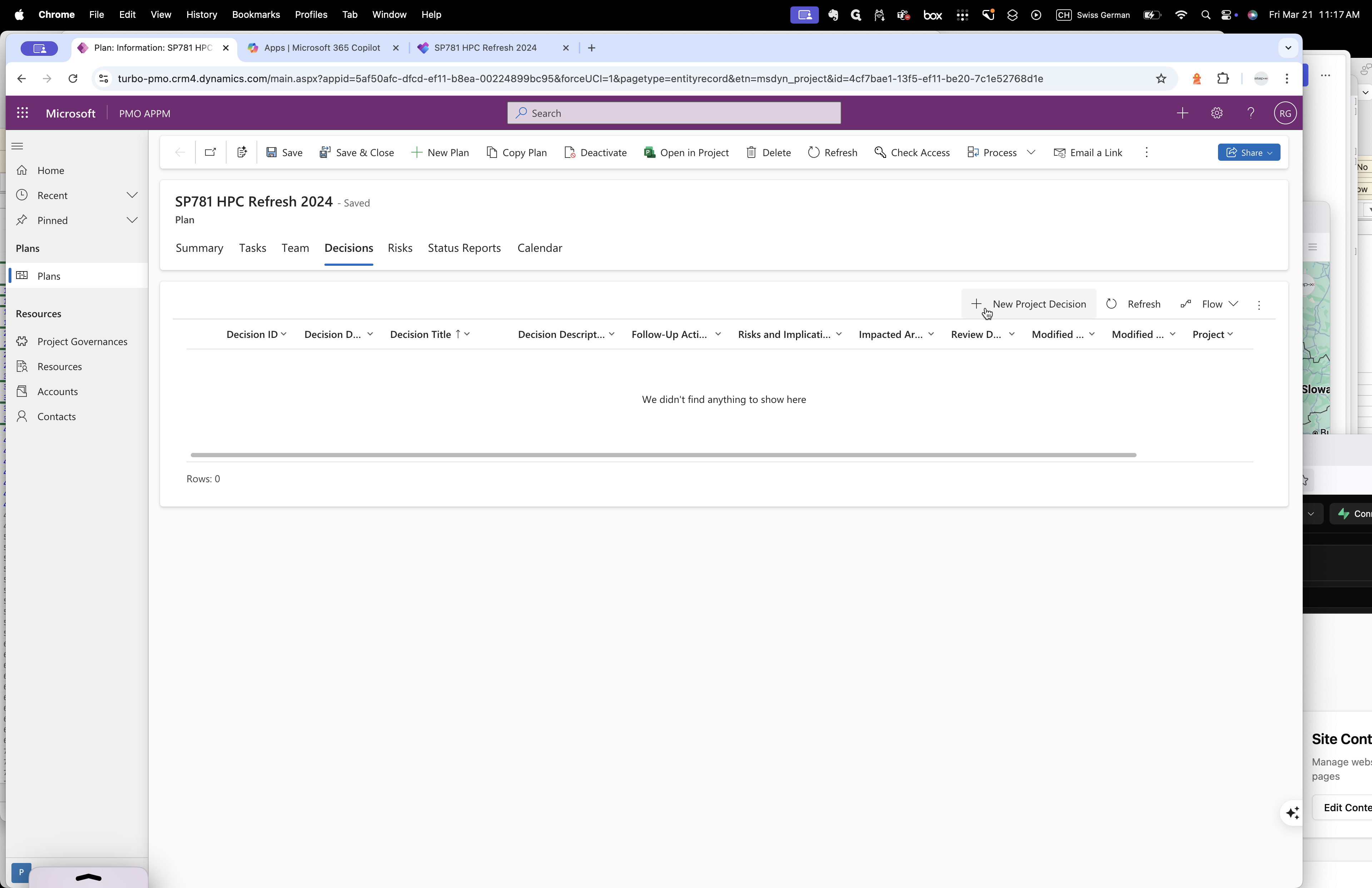 Step #29: Click on "+ New Project Decision"