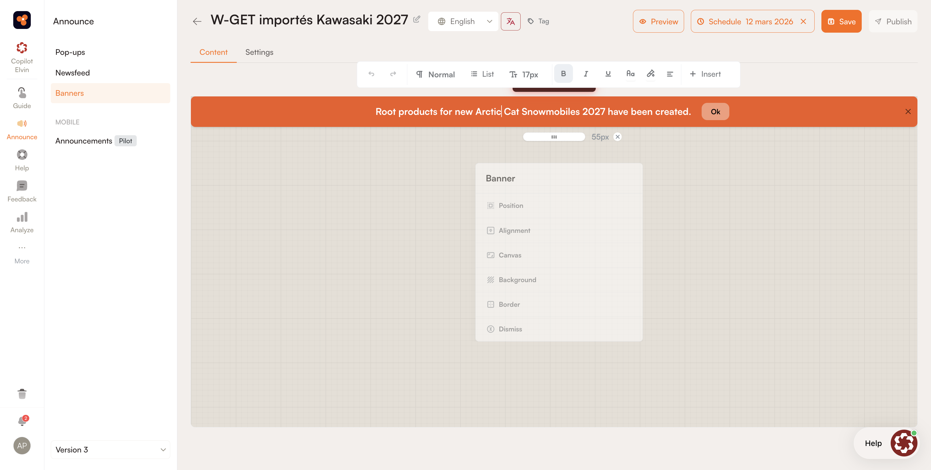 Step #4: Cliquez sur l'onglet Settings au-dessus de l'espace de travail.
