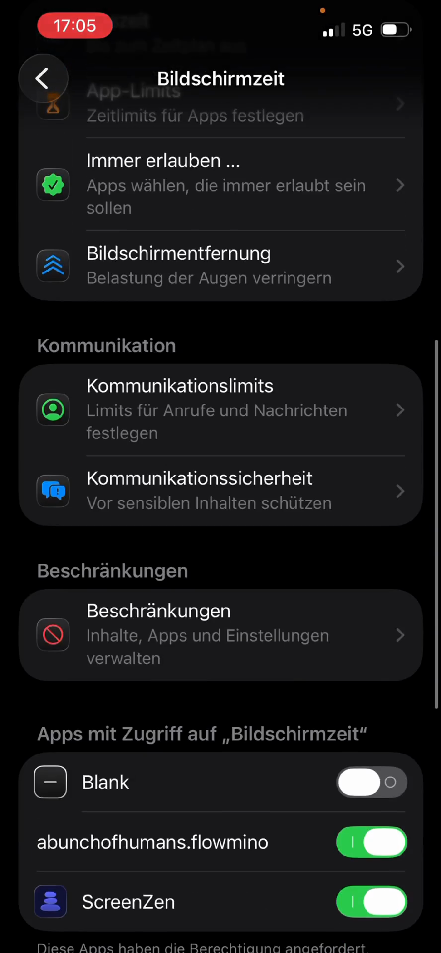 Step #5: Wähle anschließend das rote Symbol Beschränkungen aus.
