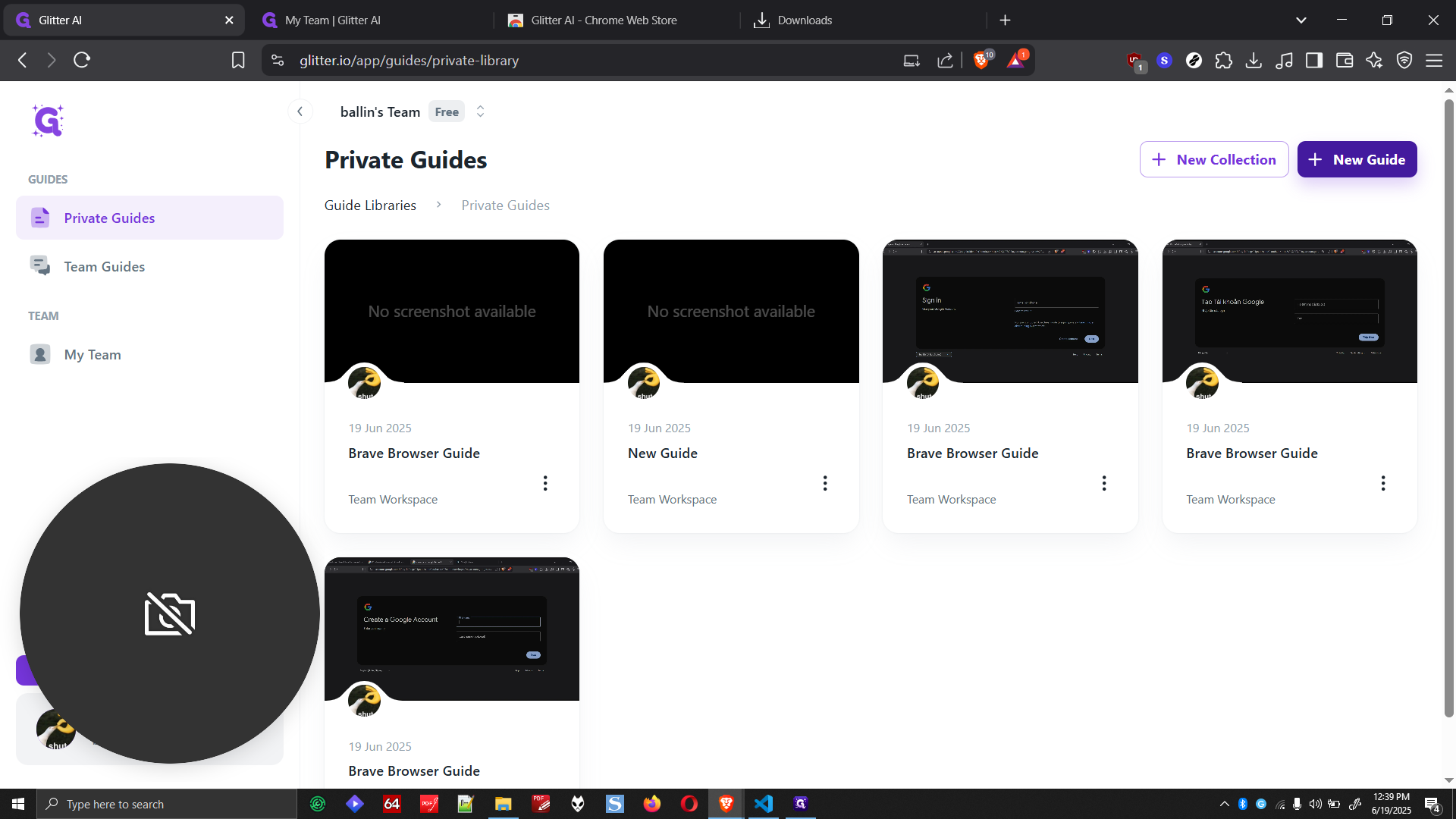Step #3: Click on "+ New Guide"
