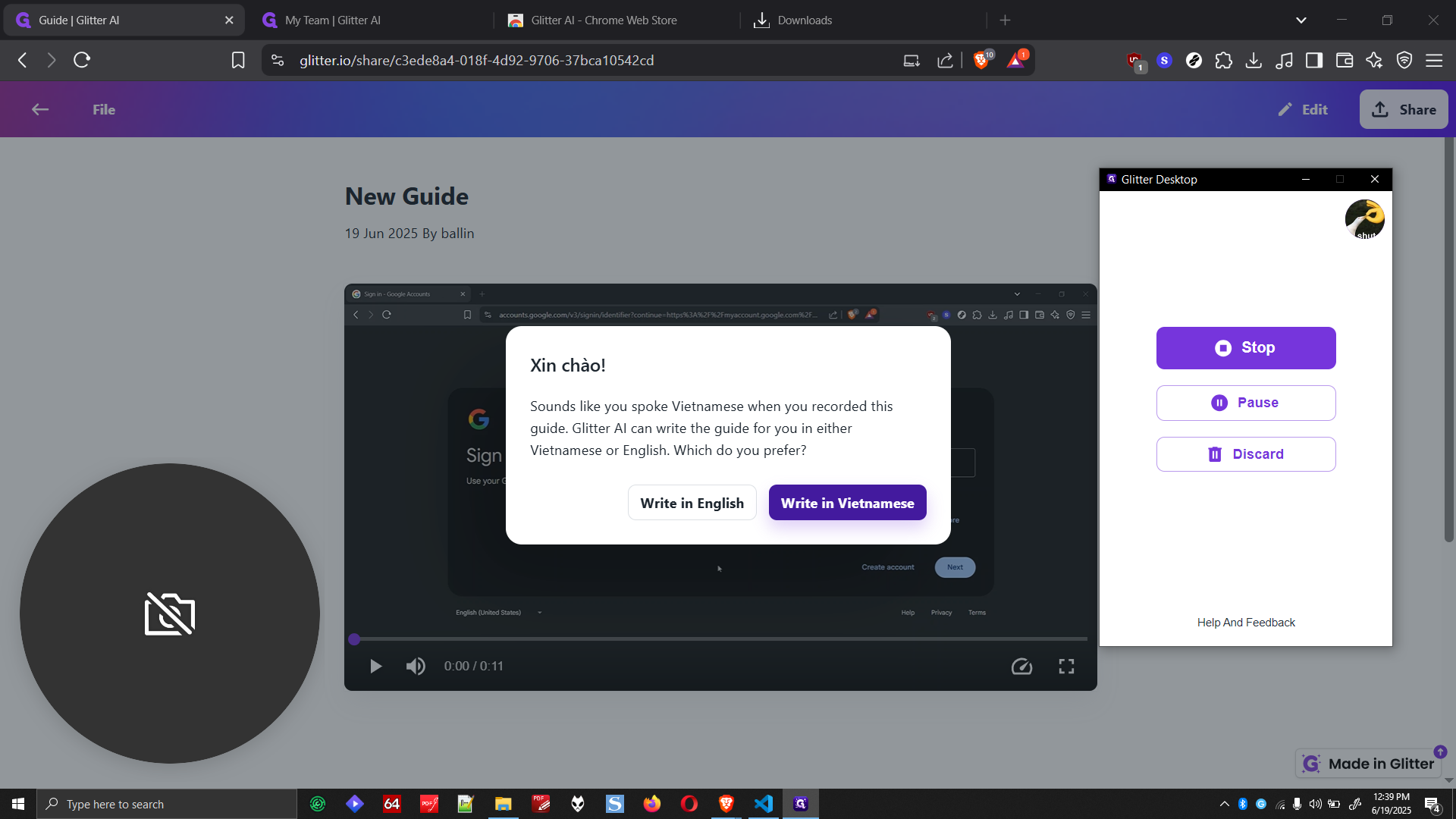 Step #6: Click on "Write in Vietnamese"