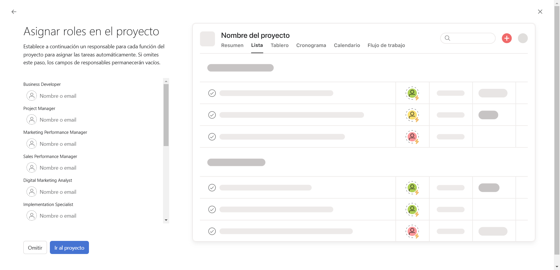 Step #11: Seguido se debe "Asignar roles en el proyecto"