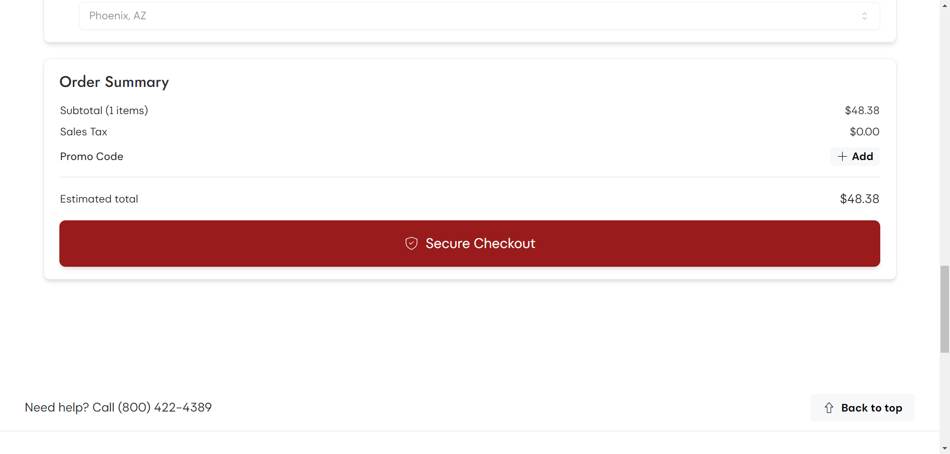 Step #27: Click "Secure Checkout"