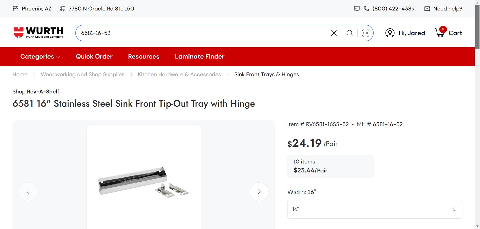 Step #16: Item page: