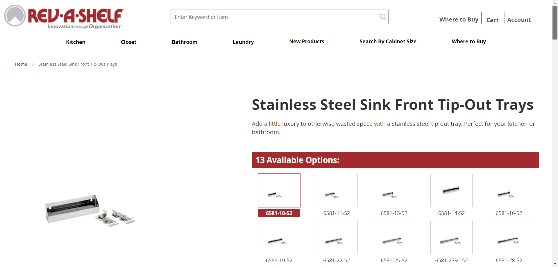 Step #7: Item page:
