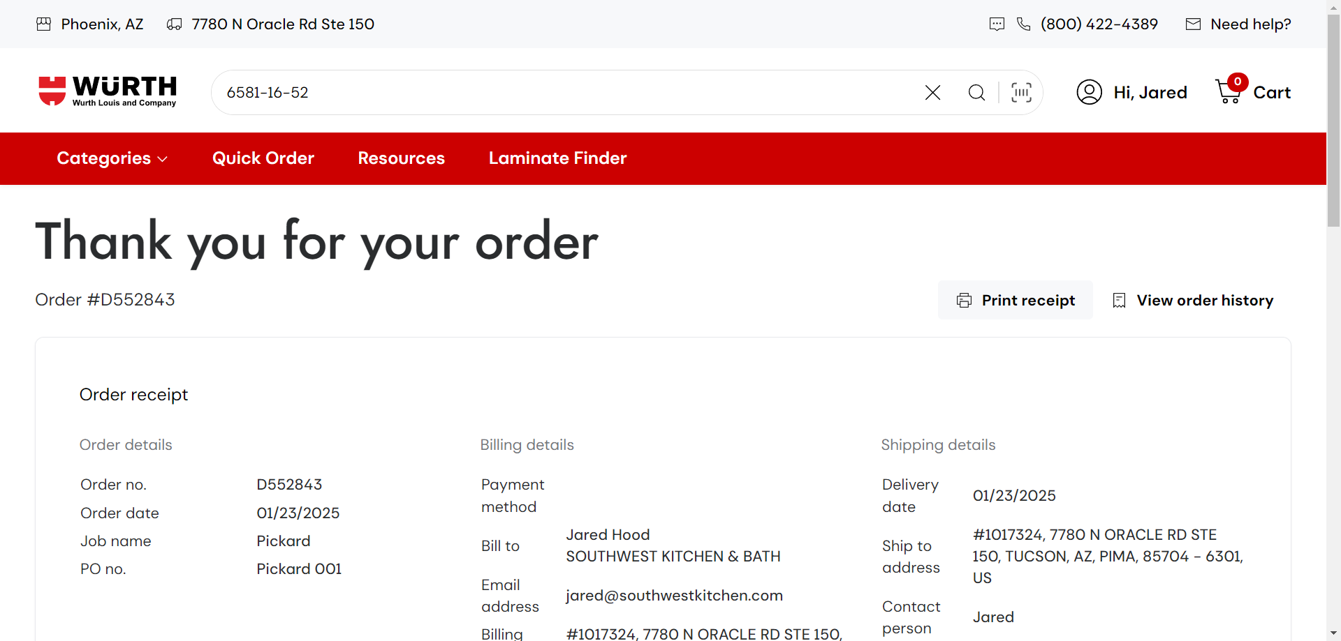 Step #33: Click "Print receipt"