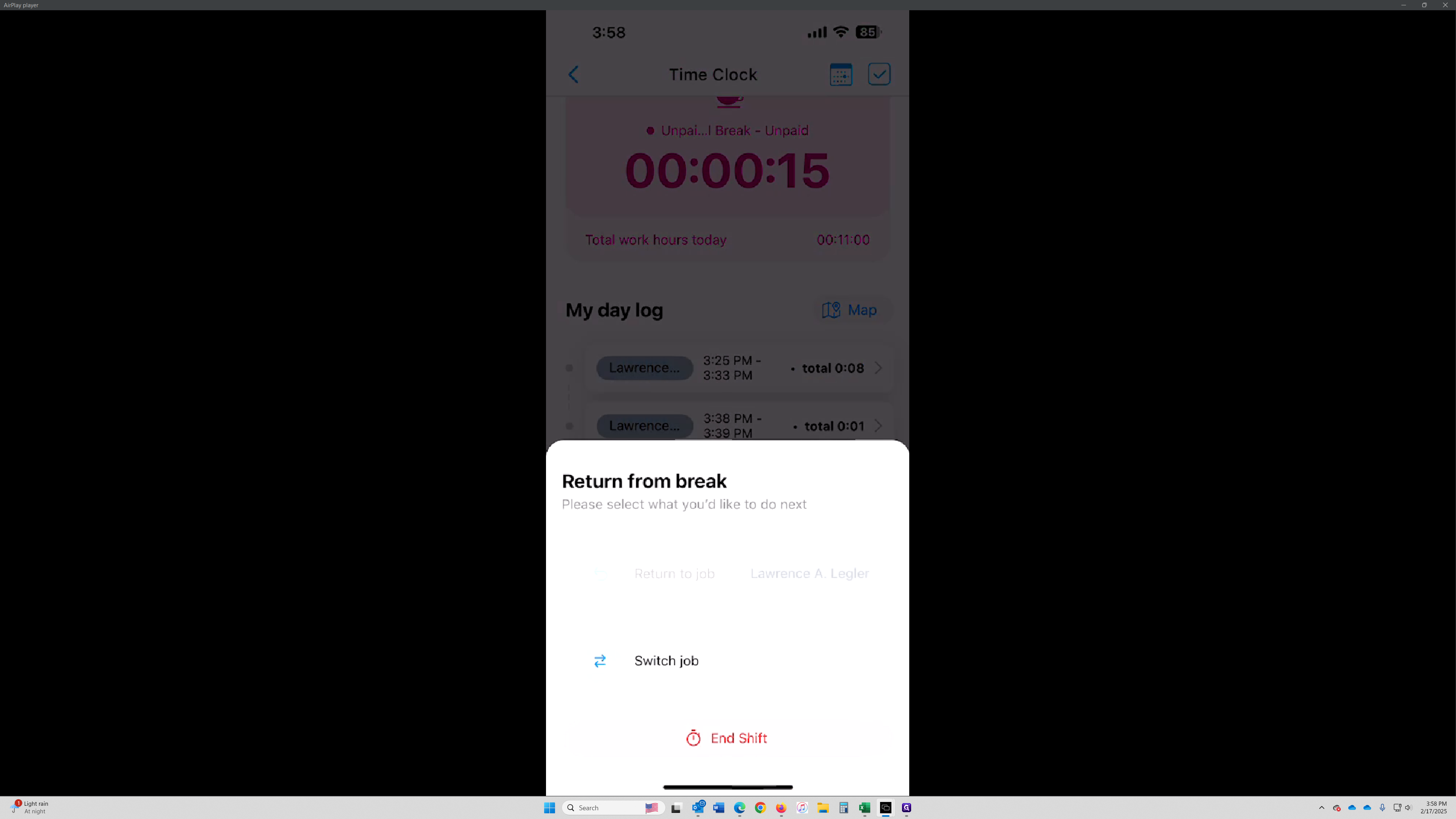 Step #23: Click on "Return to job".