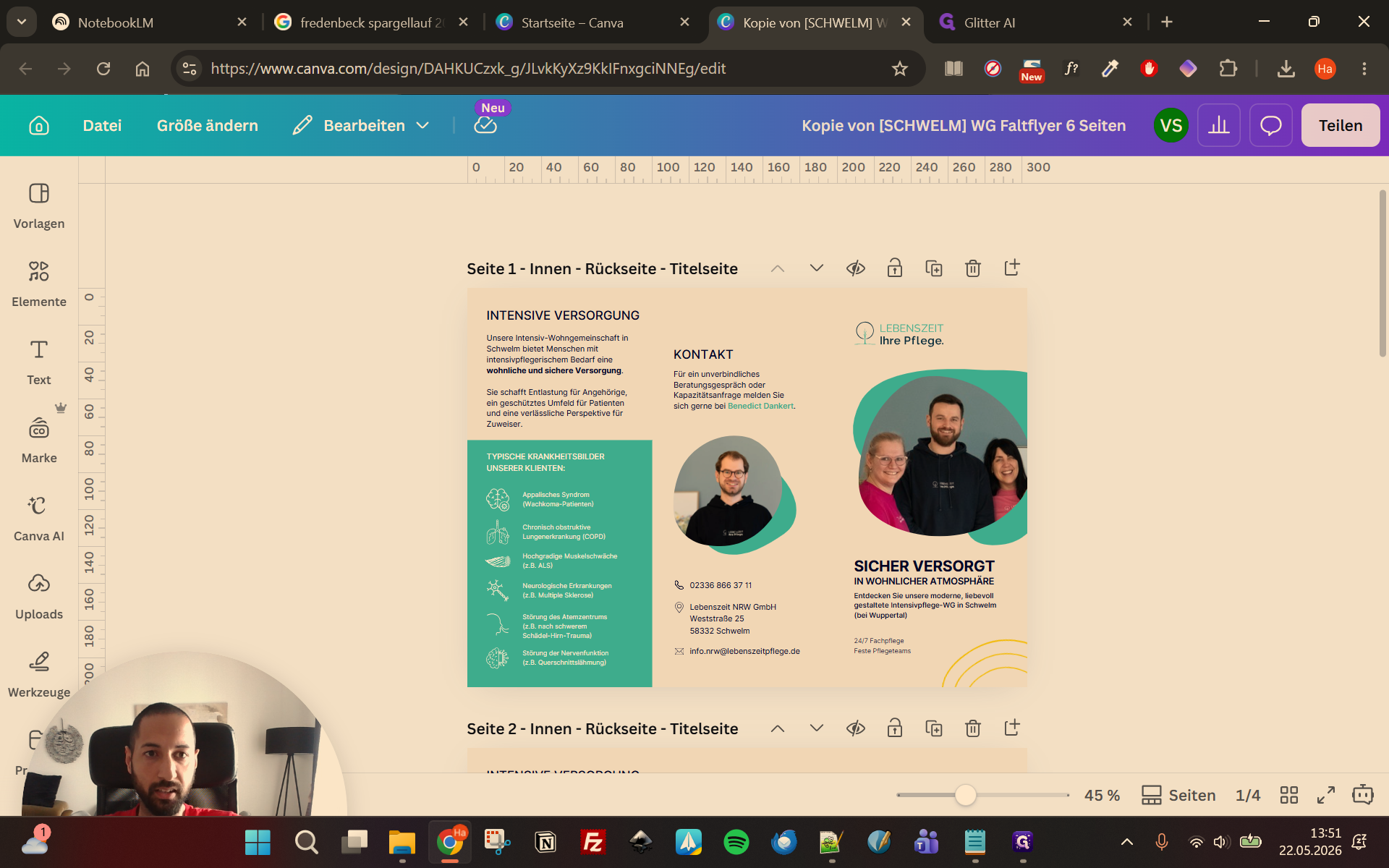 Step #1: Klicken Sie oben rechts im Editor auf den Button Teilen.