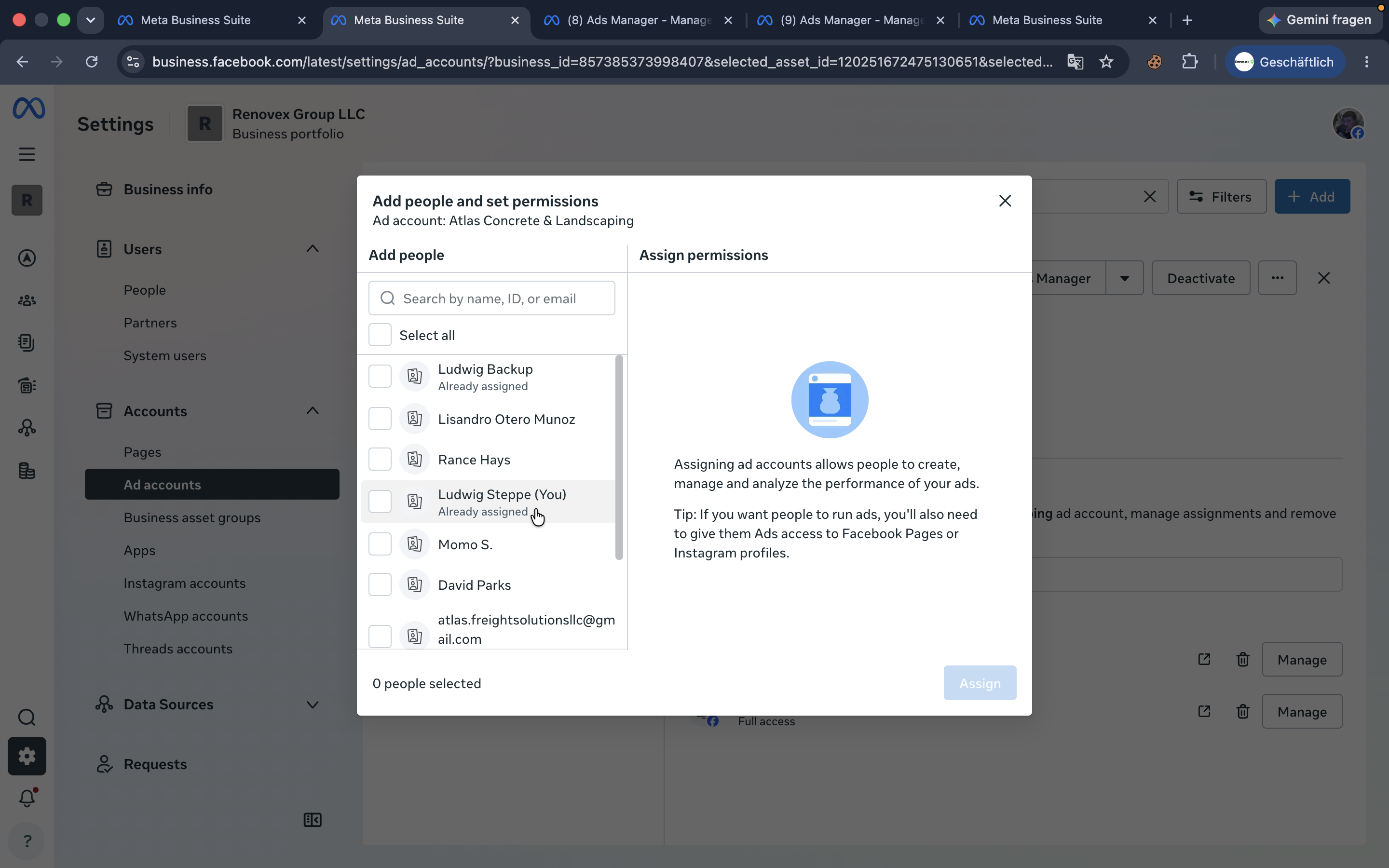 Step #22: Select yourself from the user list.