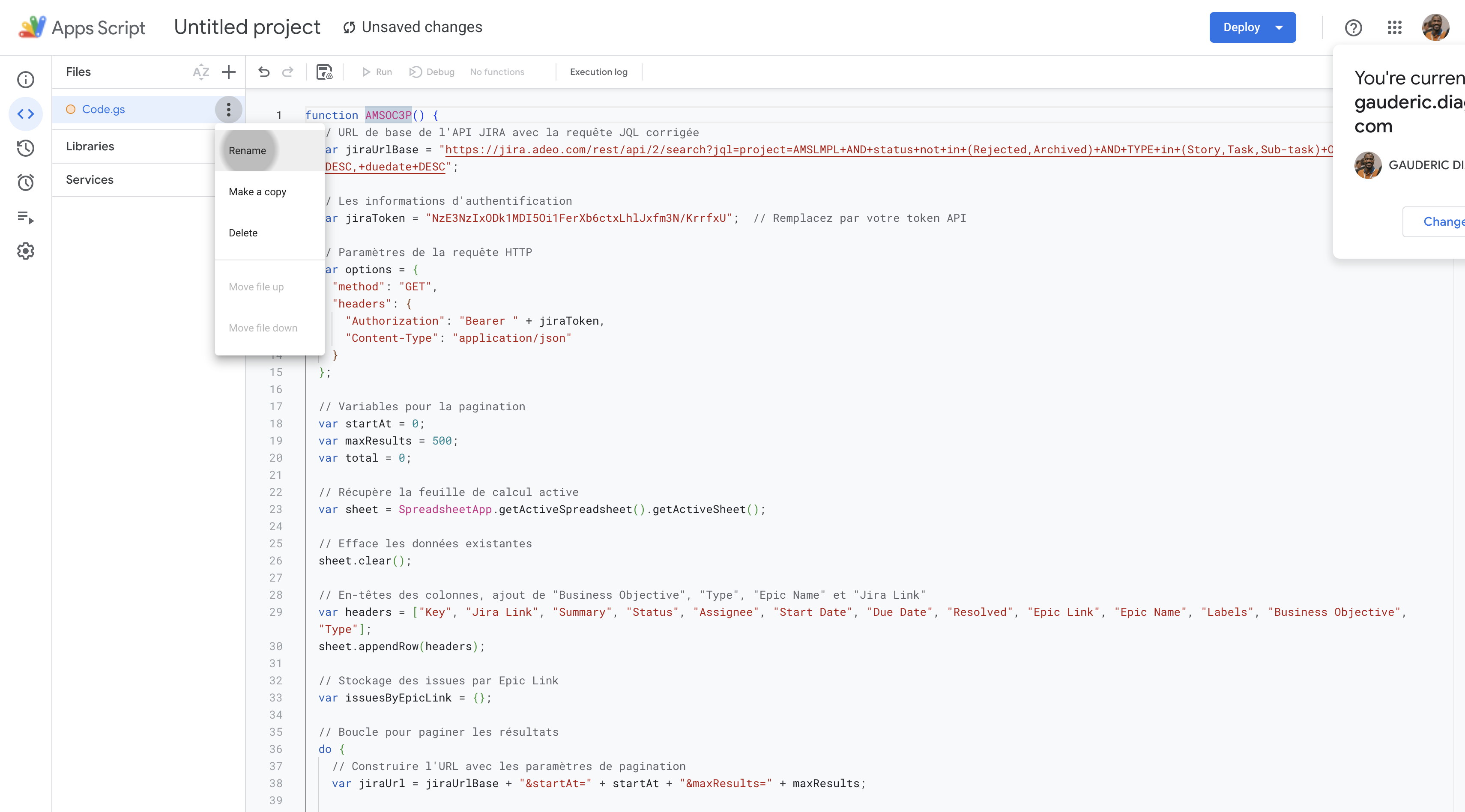 Step #11: Click on "Rename" and rename the queryYou can also change the function name