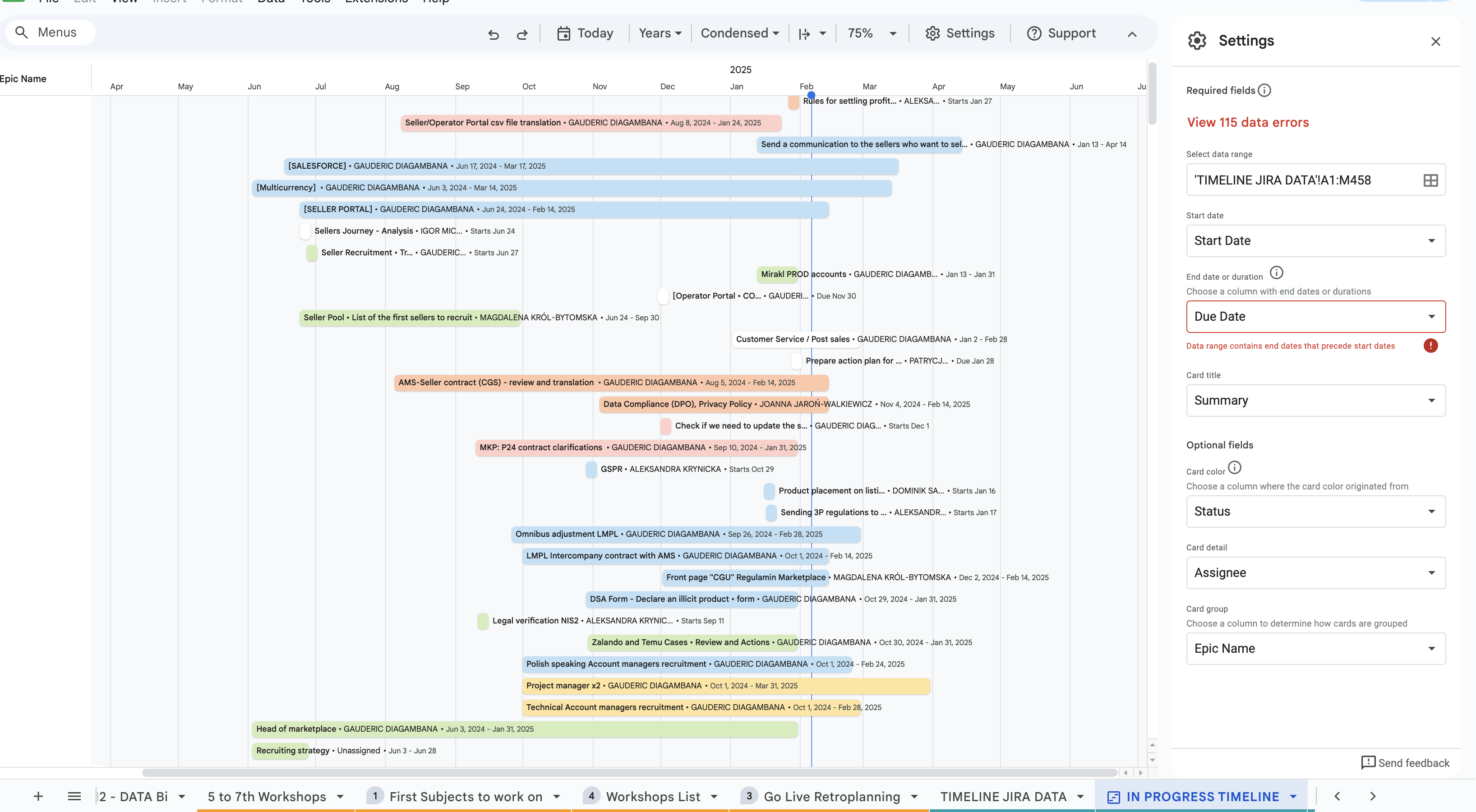 Step #18: Your timeline is ready! Customize it using the settings panel.